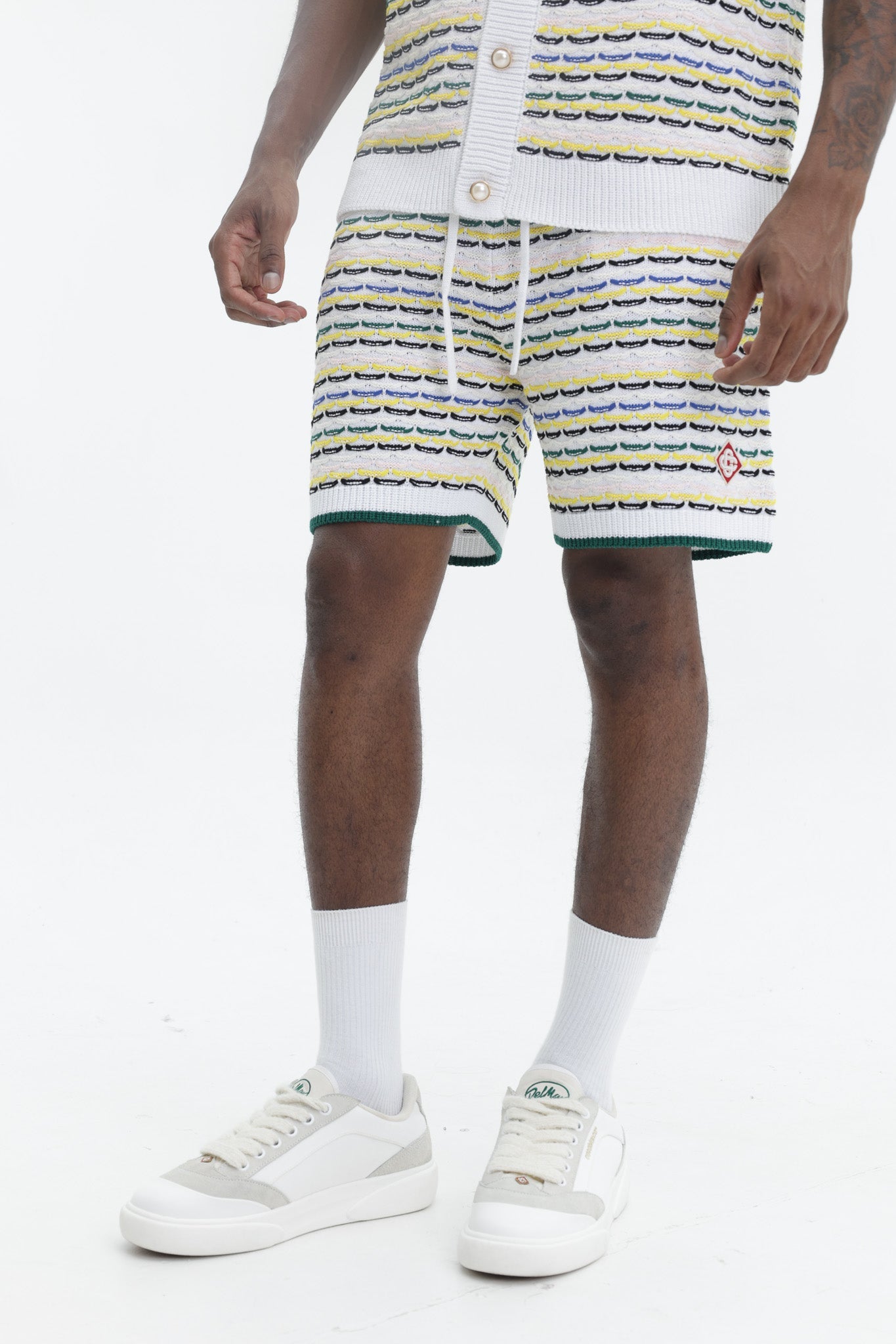 Casablanca Tuck Stitch Shorts Multi