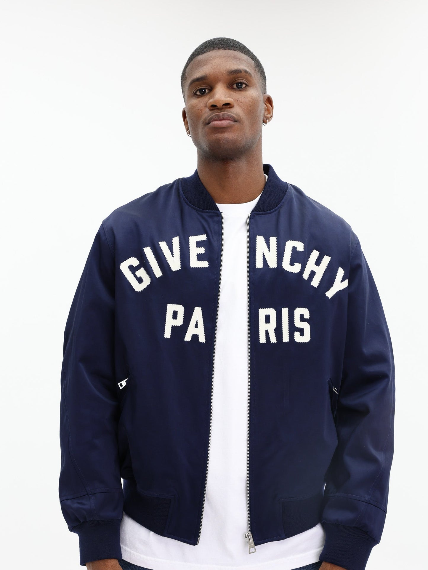 Givenchy Jacket Bomber Logo Navy