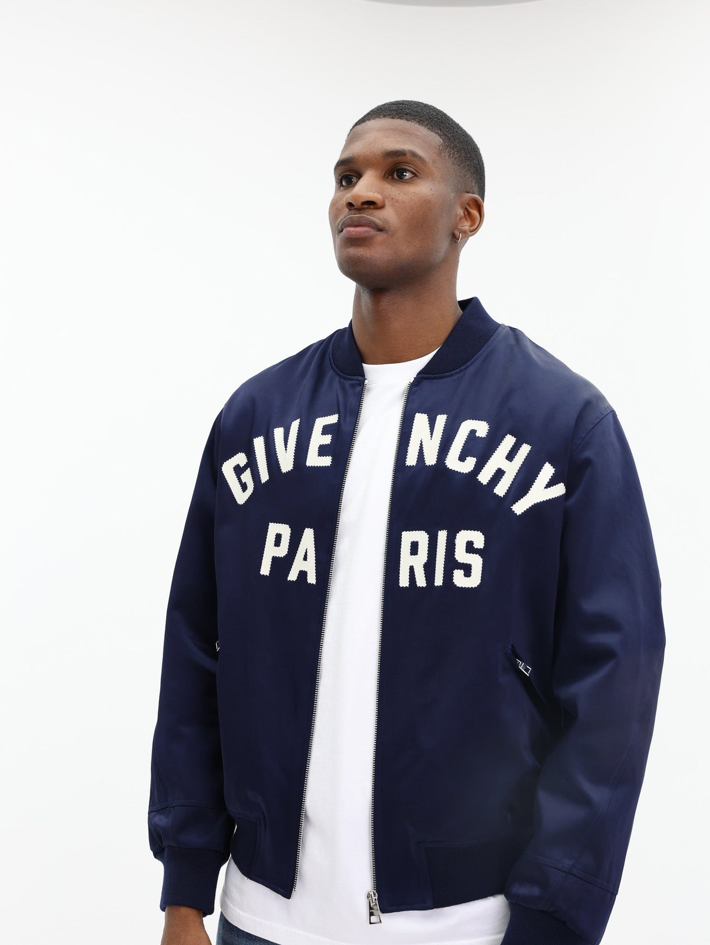 Givenchy Jacket Bomber Logo Navy