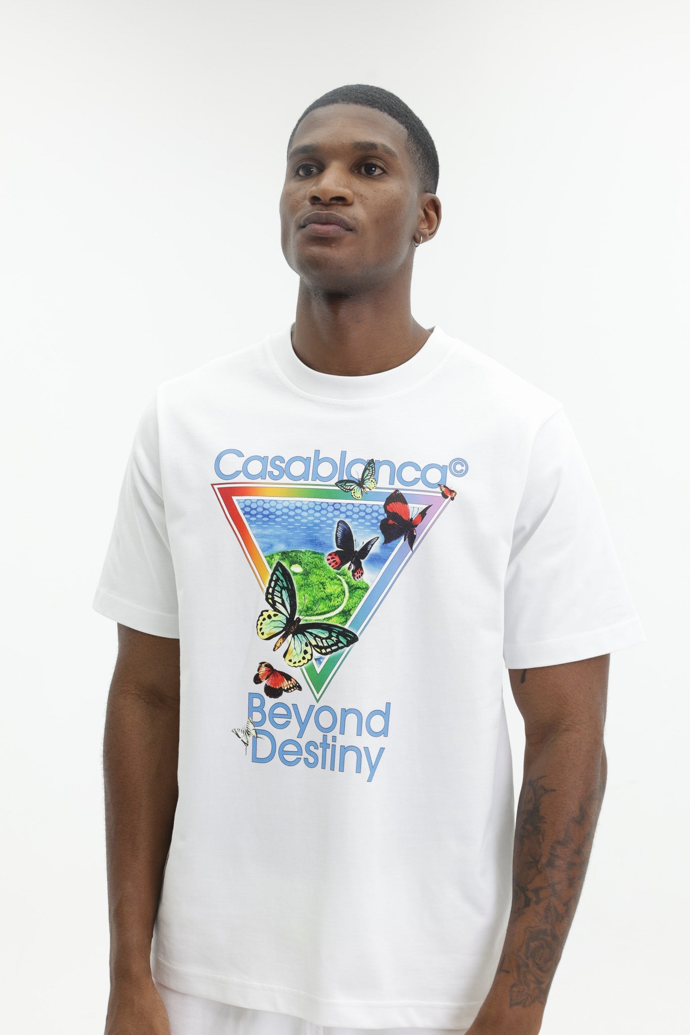 Casablanca Tennis Club Icon Beyond Destiny Classic T-Shirt White