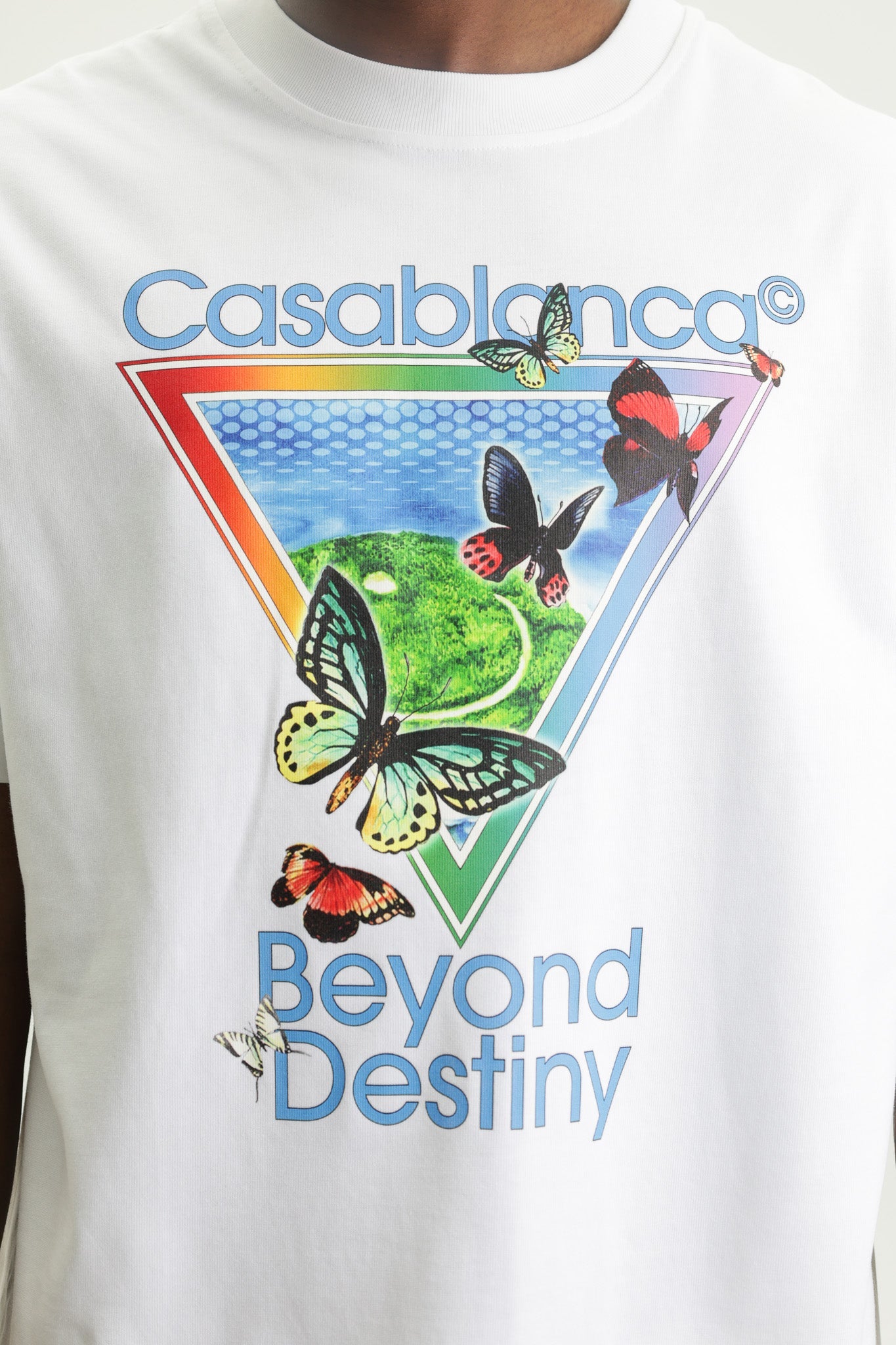 Casablanca Tennis Club Icon Beyond Destiny Classic T-Shirt White