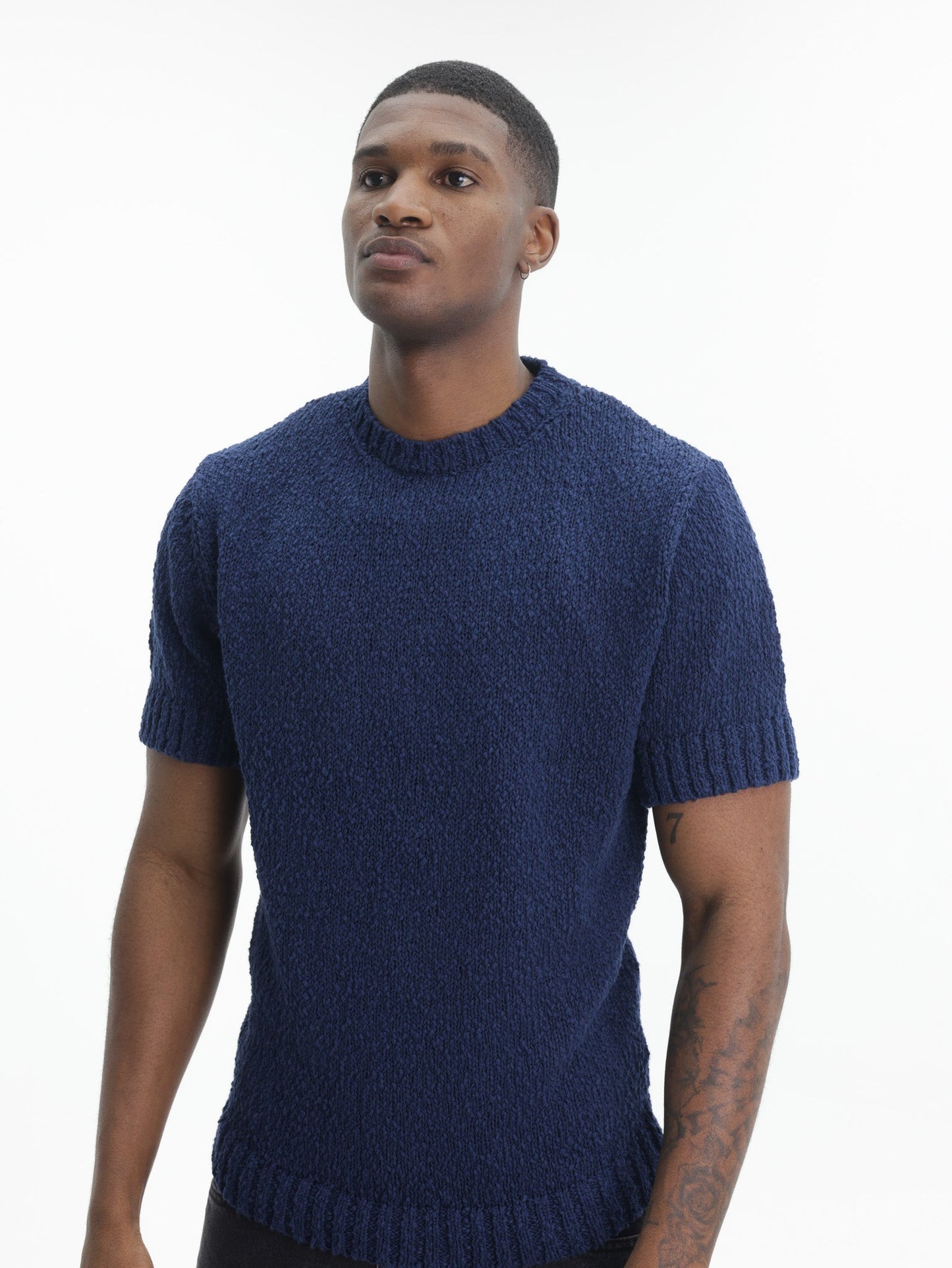 Arte T-Shirt Back Graphic Knit Navy