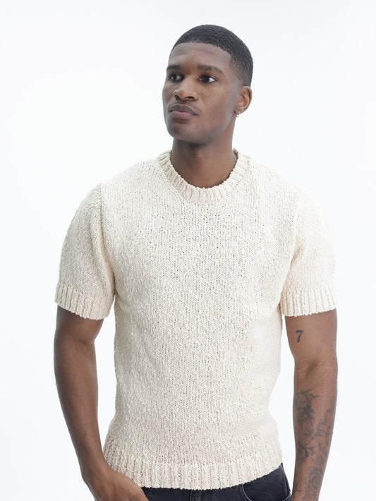 Arte T-Shirt Back Graphic Knit Cream
