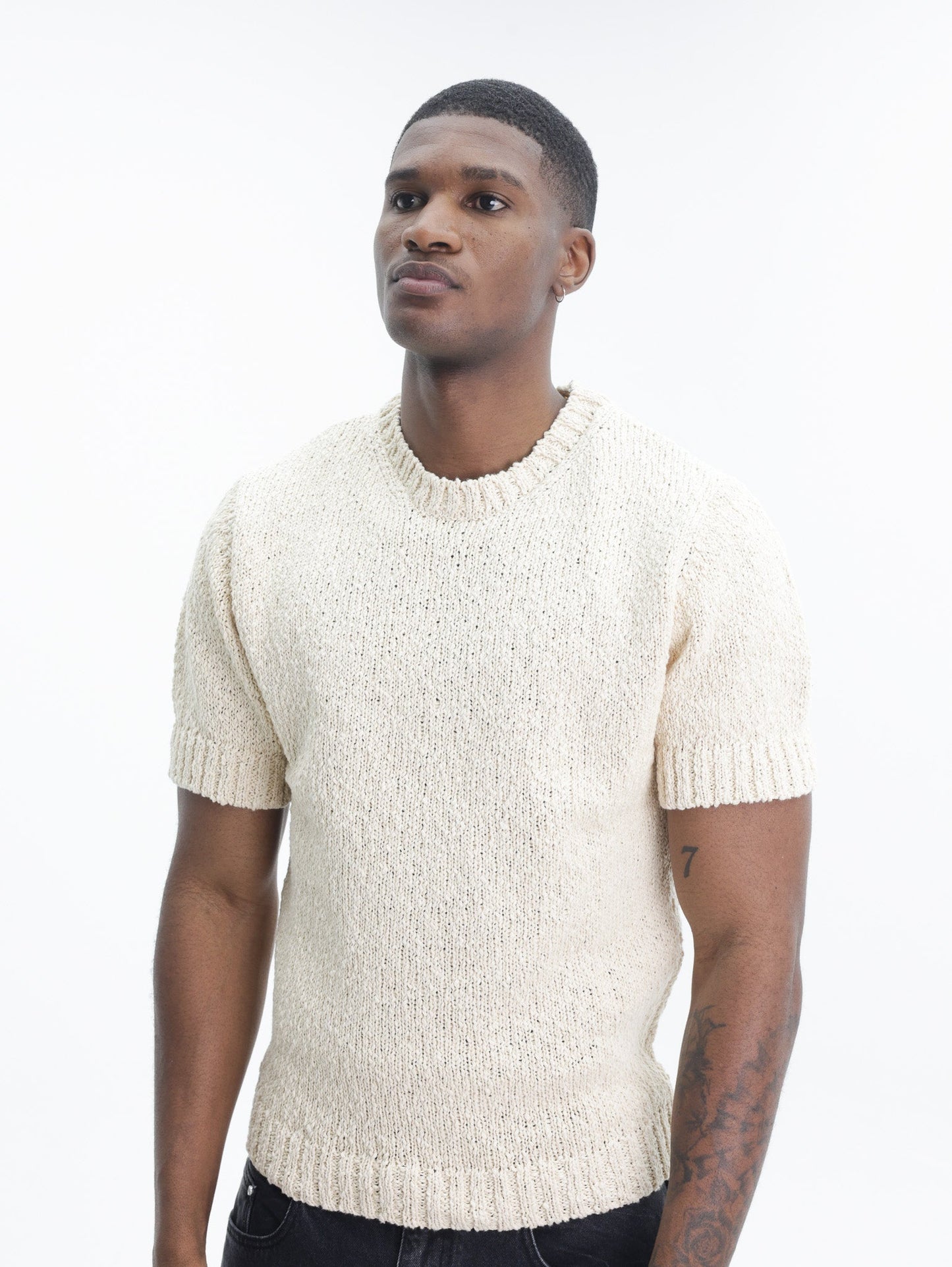 Arte T-Shirt Back Graphic Knit Cream