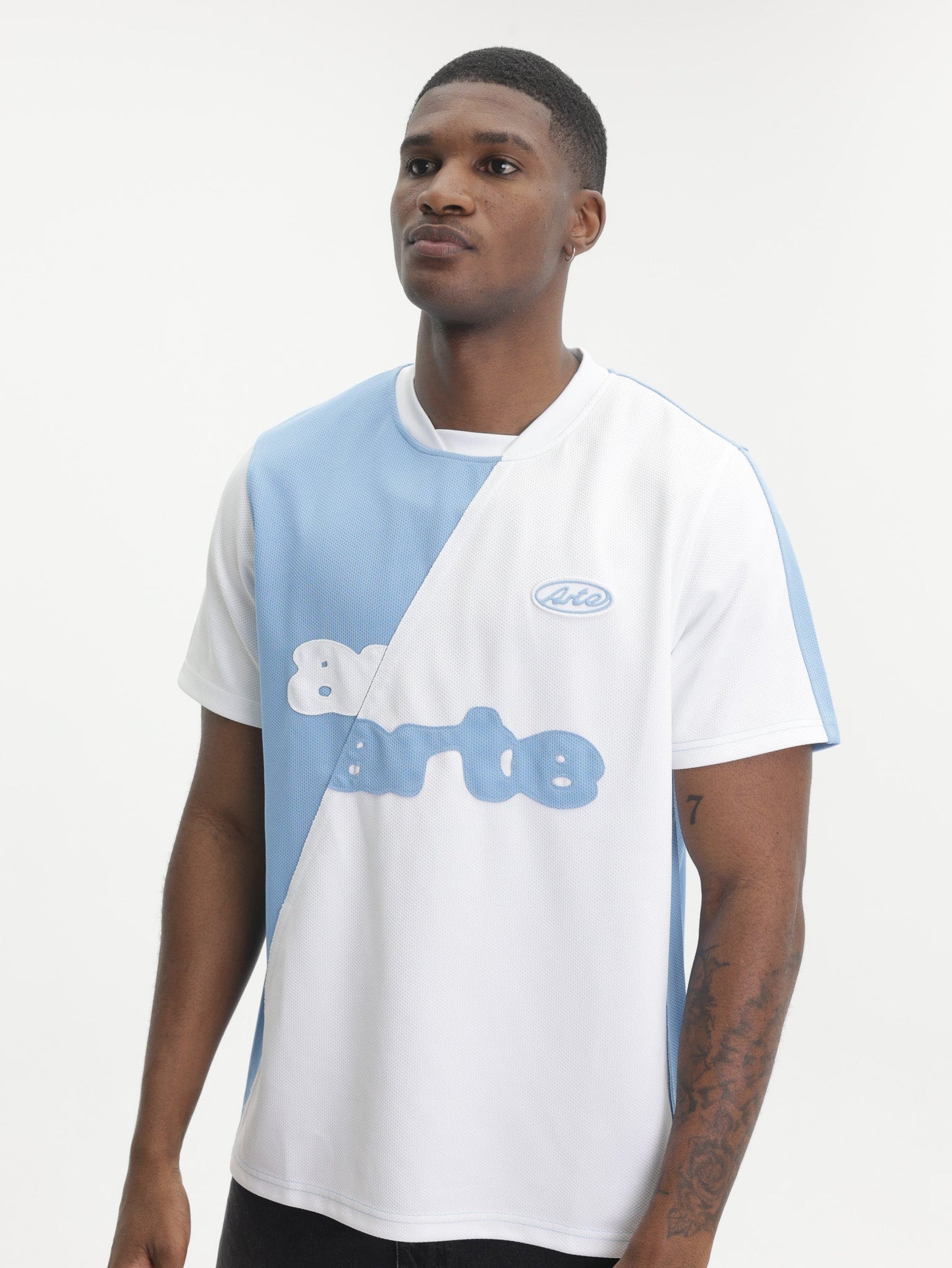 Arte T-Shirt Football Logo Blue/White