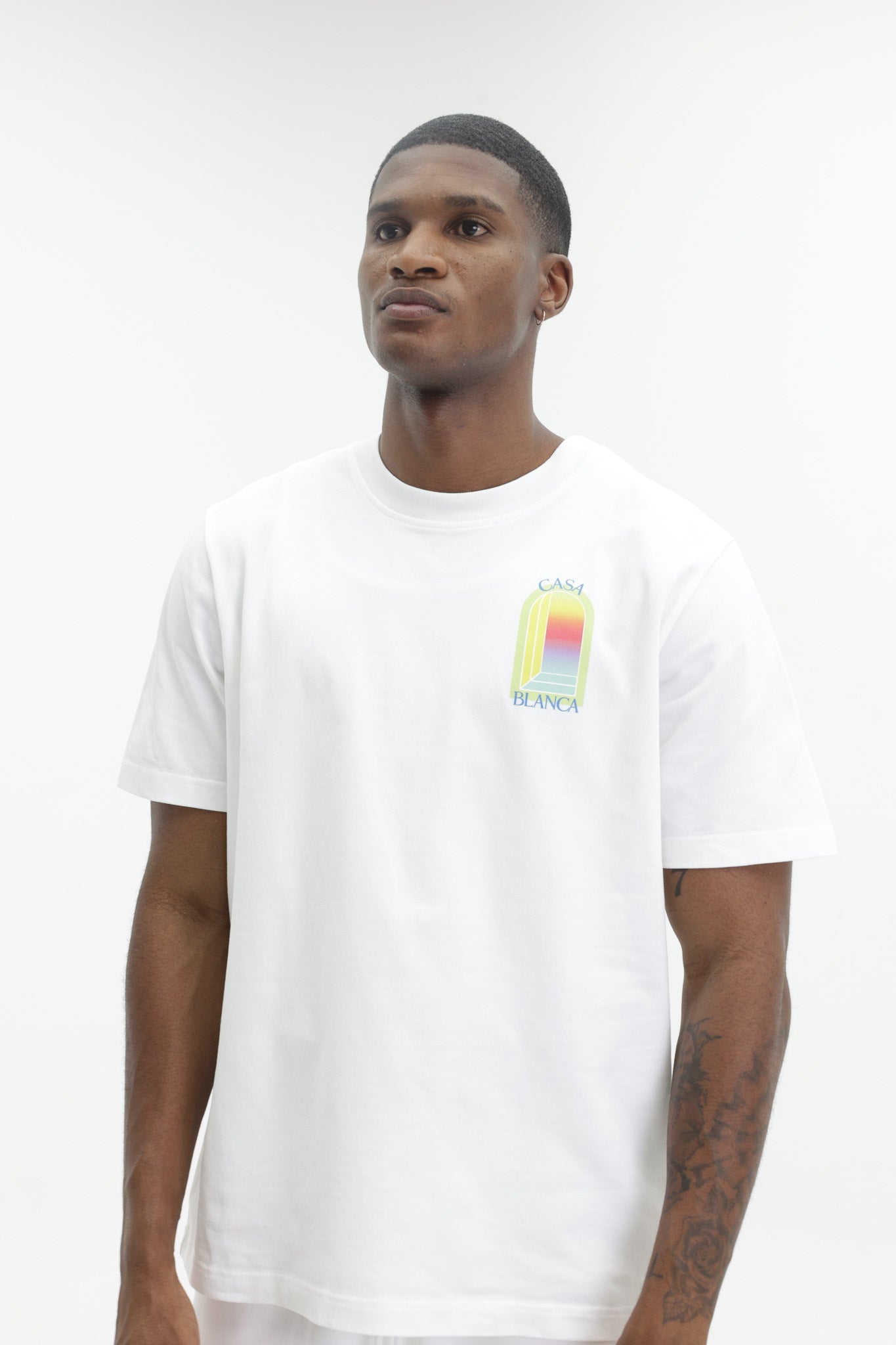 Casablanca L'arche Classic T-Shirt White