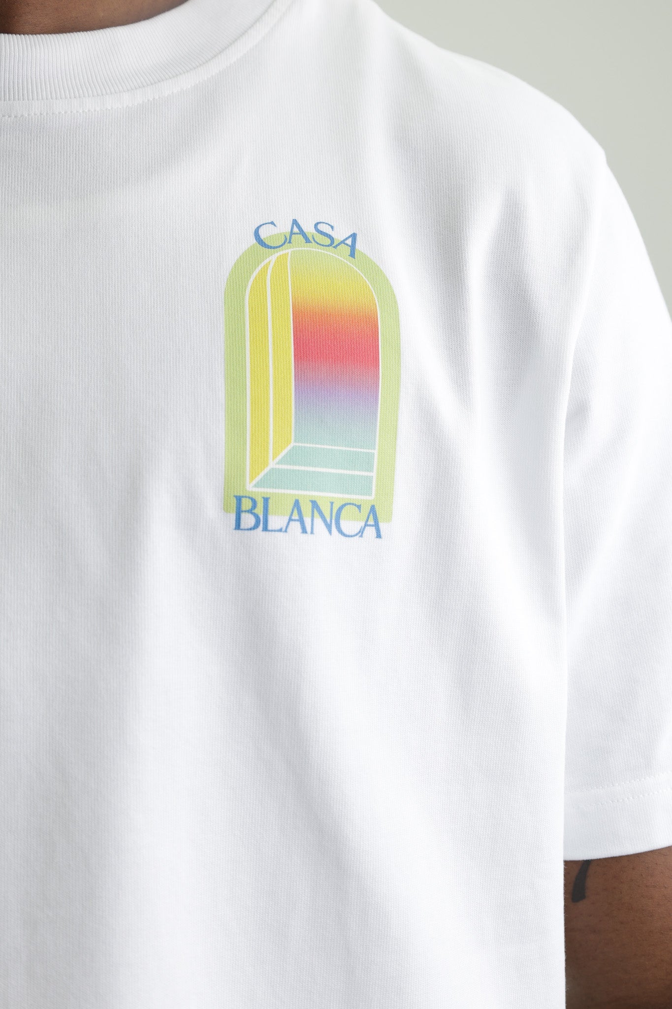 Casablanca L'arche Classic T-Shirt White