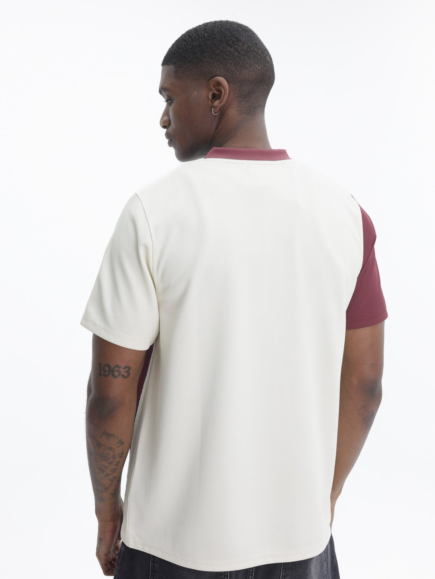 Arte T-Shirt Football Logo Maroon/White