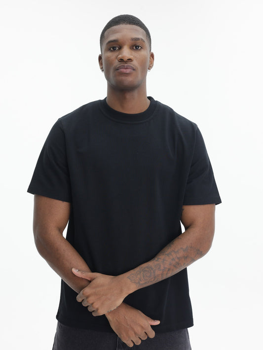 Arte T-Shirt Back Poster Plain Black
