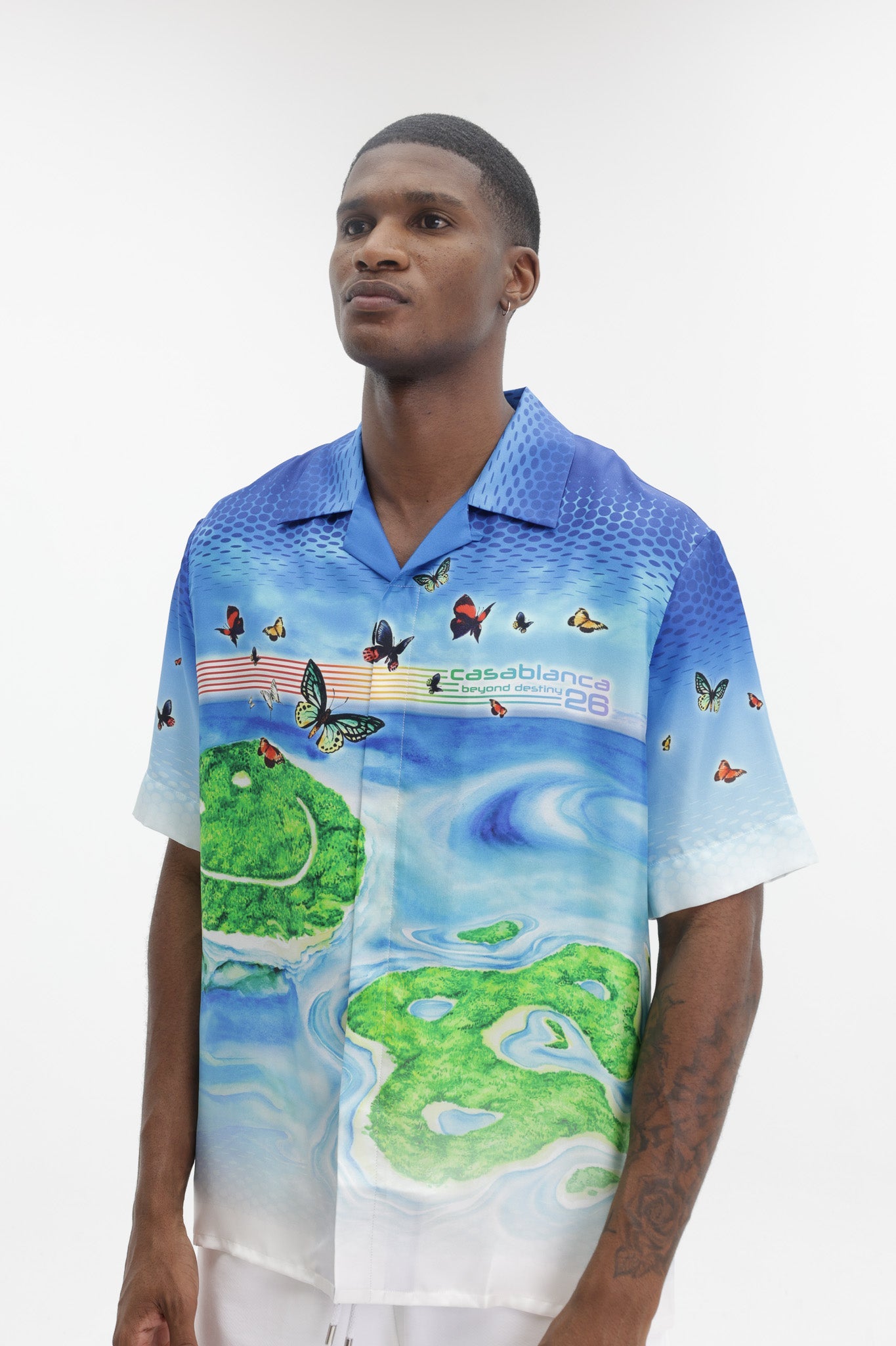 Casablanca Beyond Destiny Cuban Collar Ss Shirt Multi