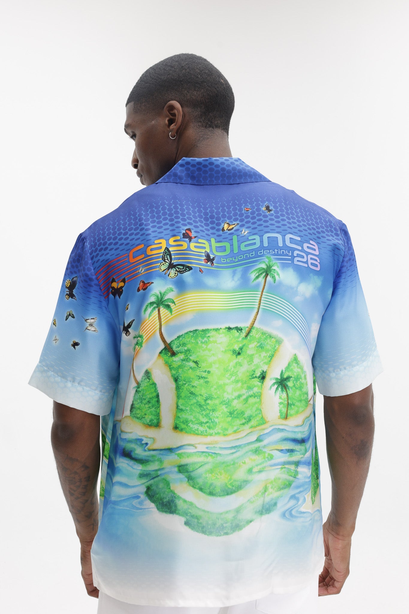 Casablanca Beyond Destiny Cuban Collar Ss Shirt Multi