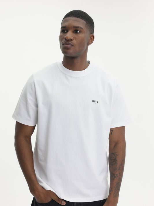 Arte T-Shirt Back Poster White
