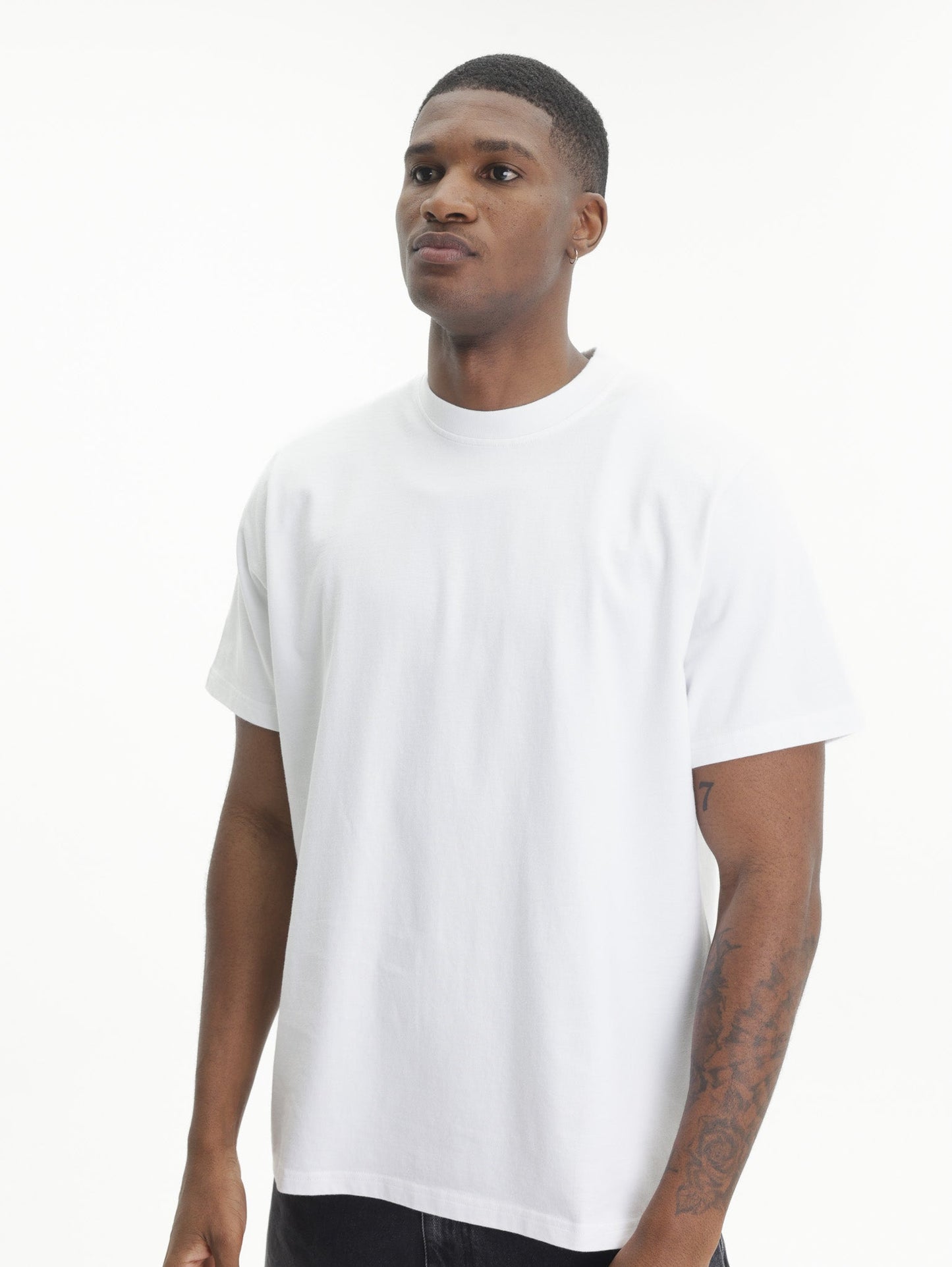 Arte T-Shirt Black Logo Back Print White