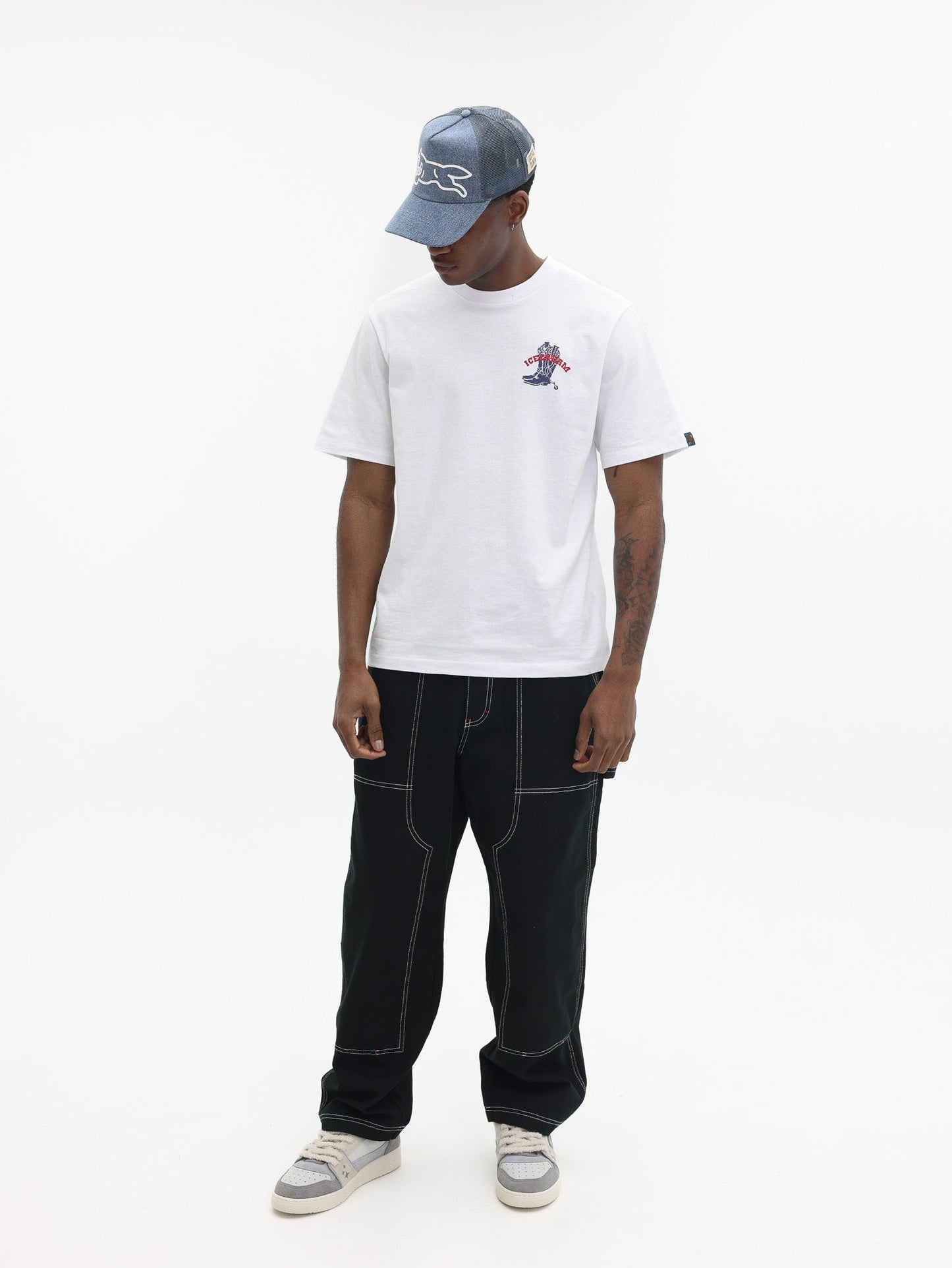 Icecream Canvas Carpenter Pants Black