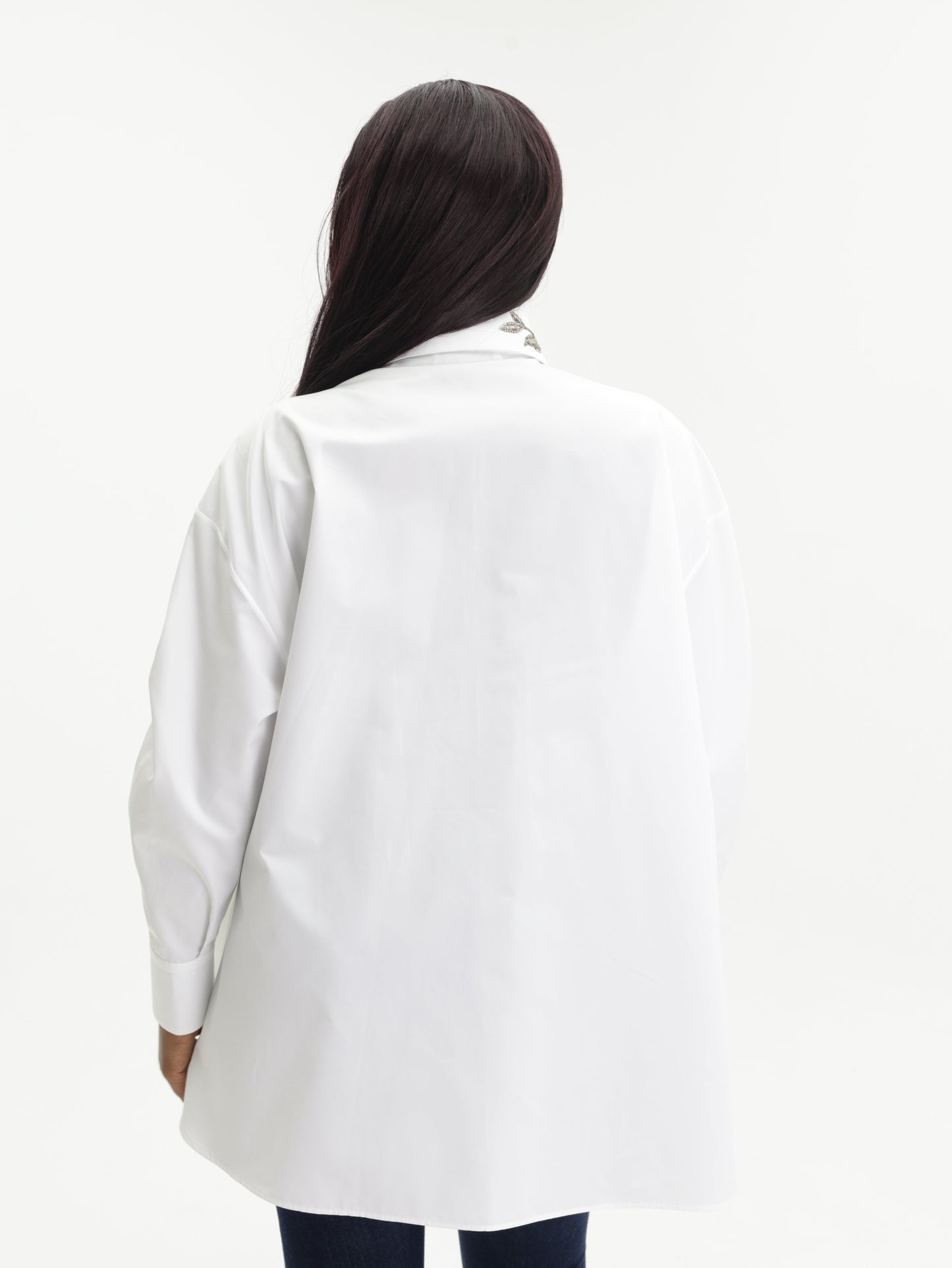 Givenchy Shirt Slv Sequins Collar  White