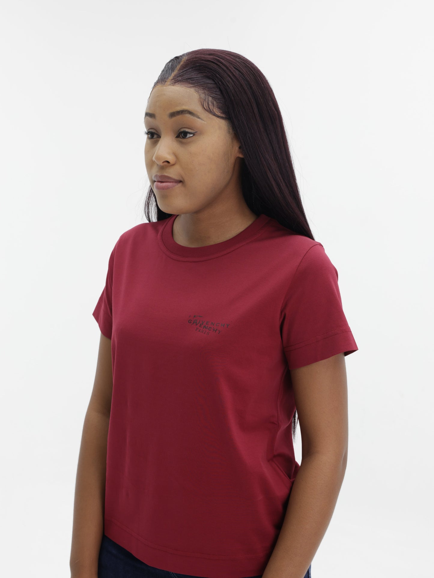 Givenchy T-Shirt Small Logo Stamp Red Cherry