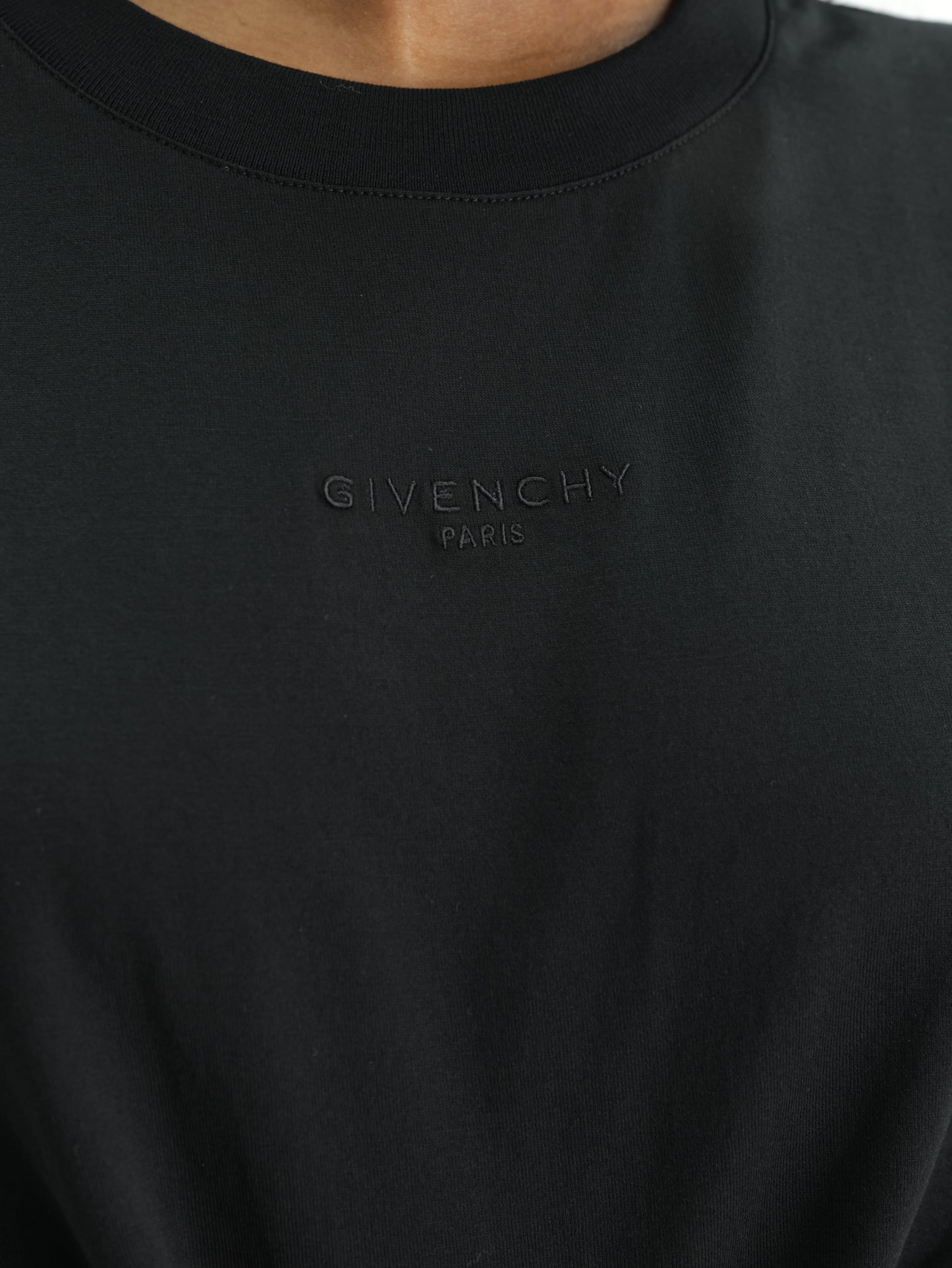 Givenchy T-Shirt Bow Tie Top Black