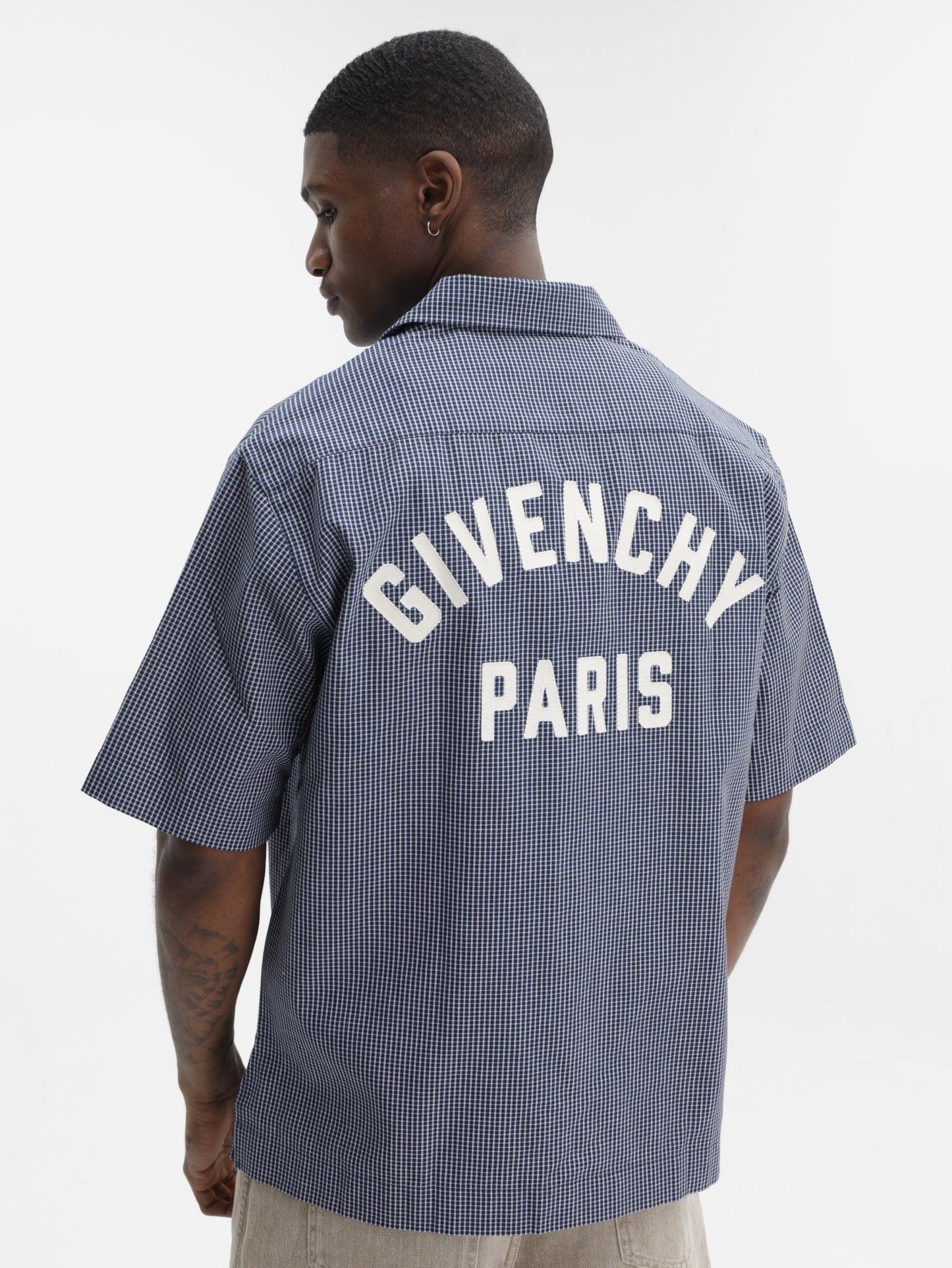 Givenchy Golfer Buttoned Blue/White