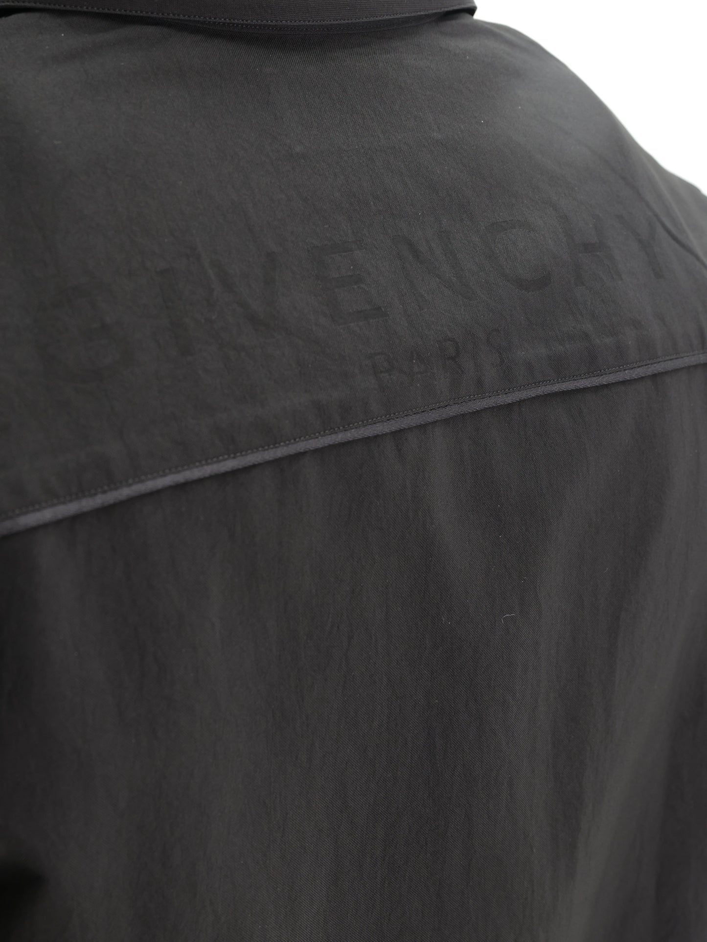 Givenchy Shirt Zip-up Short-Sleeve Black
