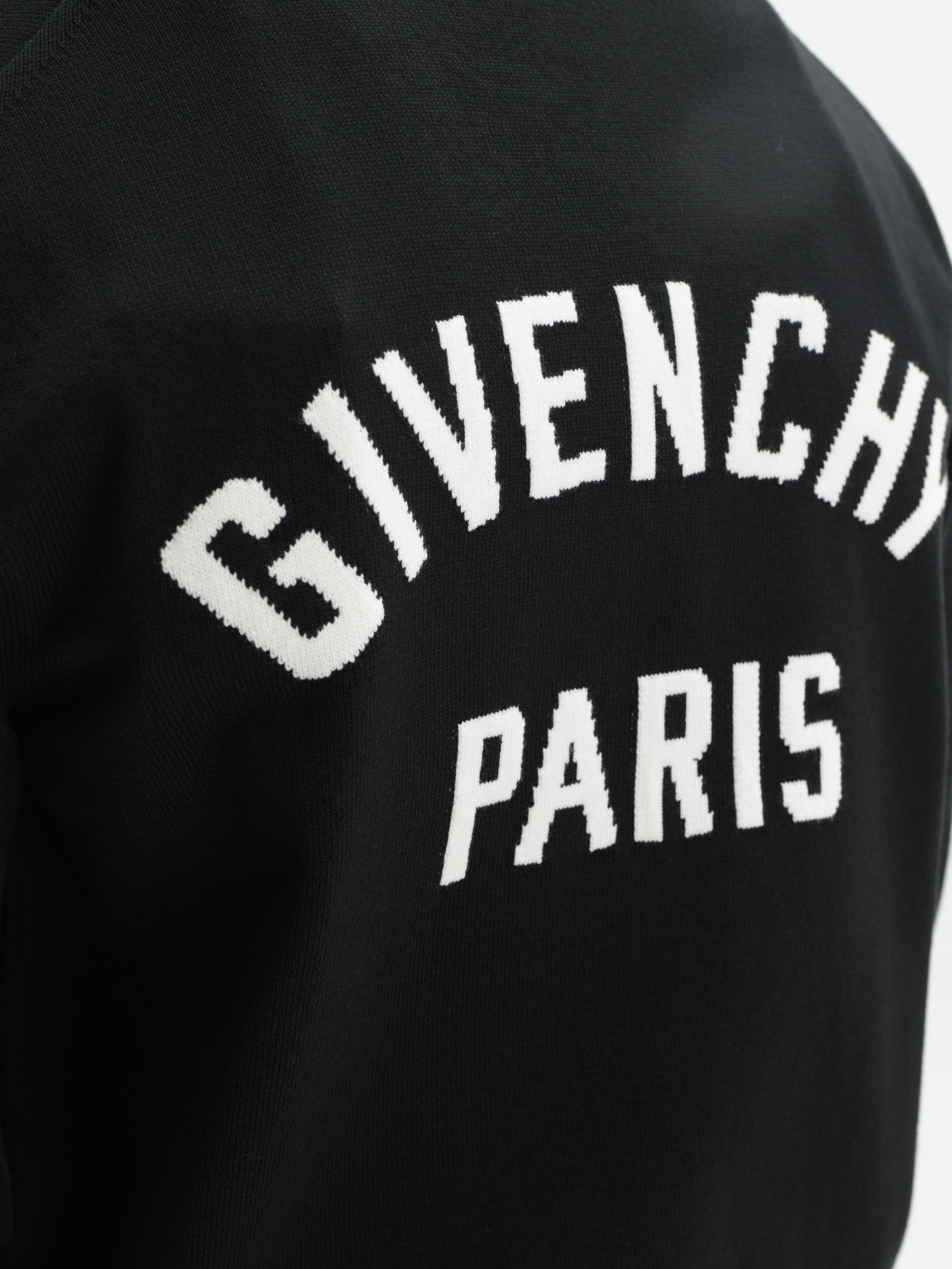 Givenchy Sweater White Print Black