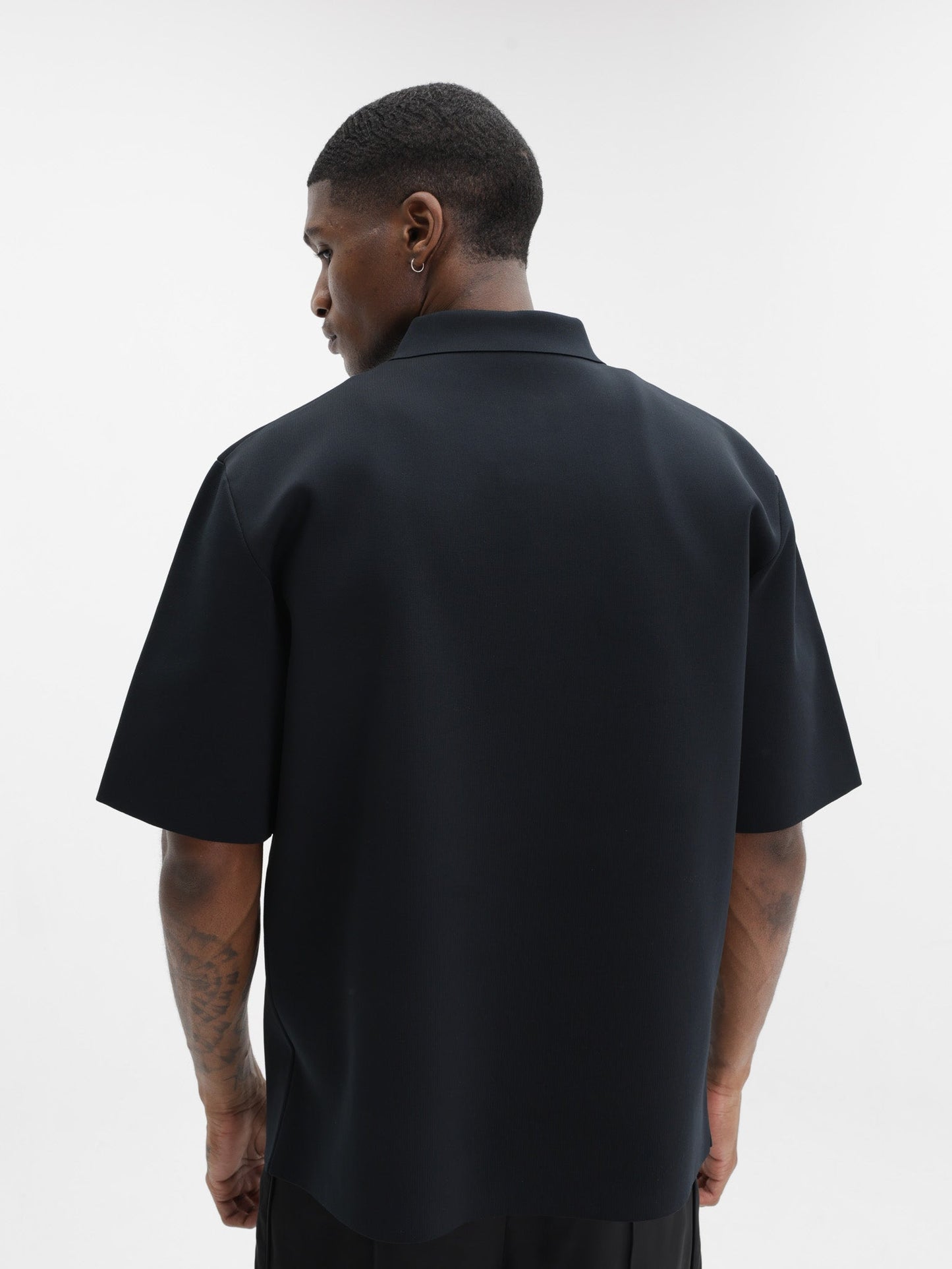 Jil Sander Golfer Zip Up Black