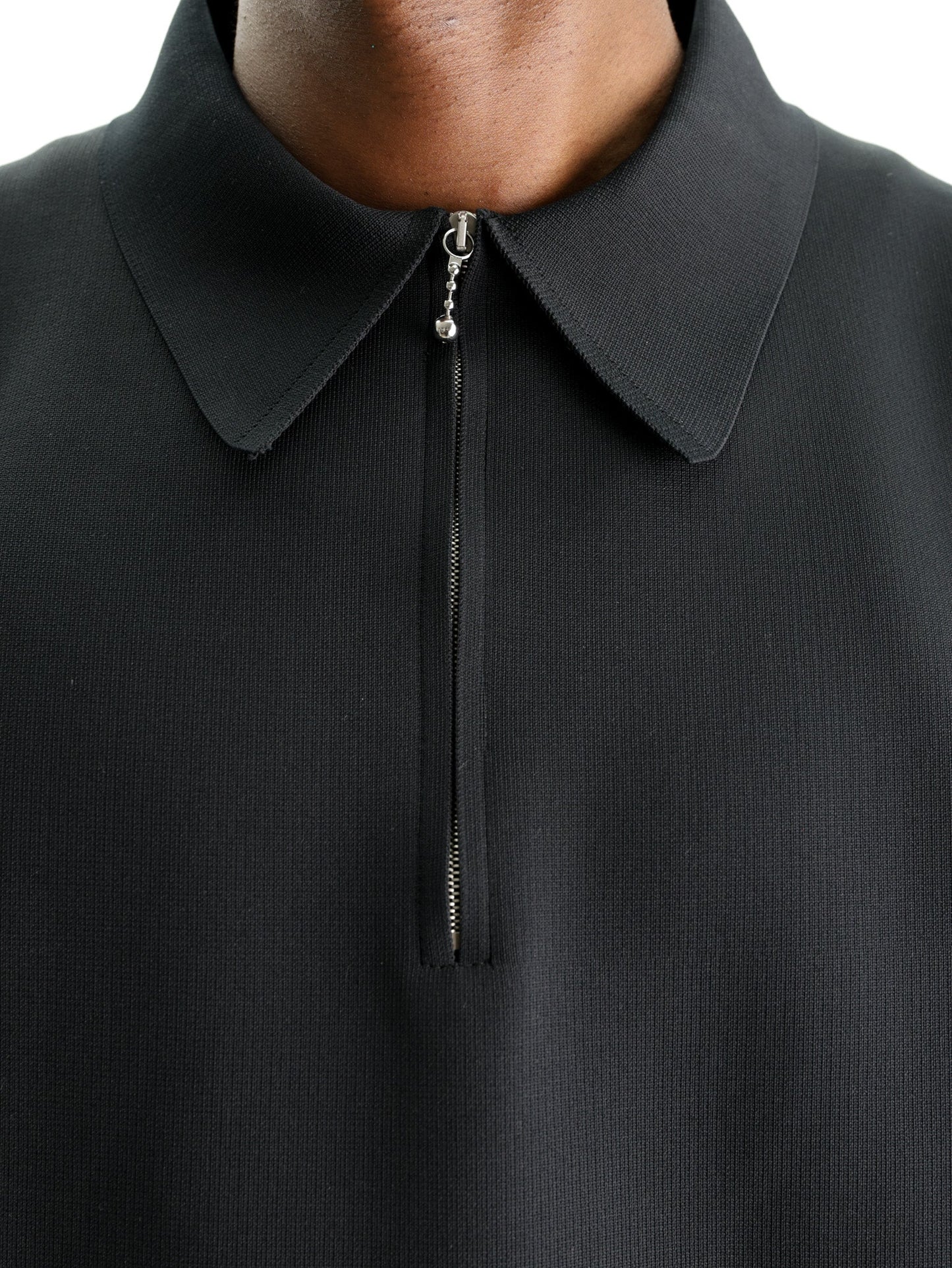 Jil Sander Golfer Zip Up Black