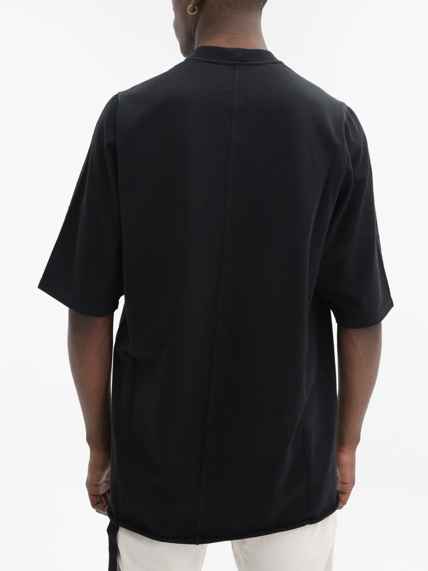 Rick Owens T-Shirt Plain Ribneck Black