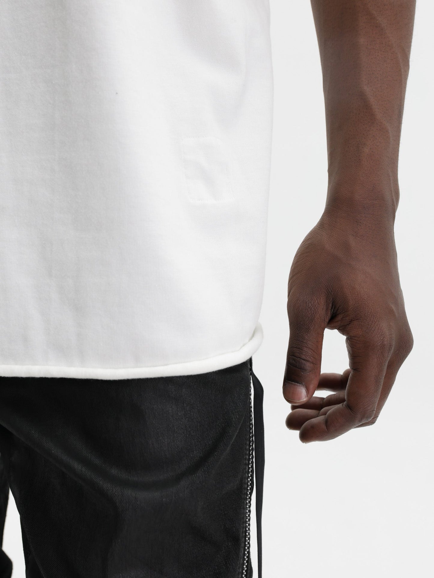Rick Owens T-Shirt Plain Ribneck White