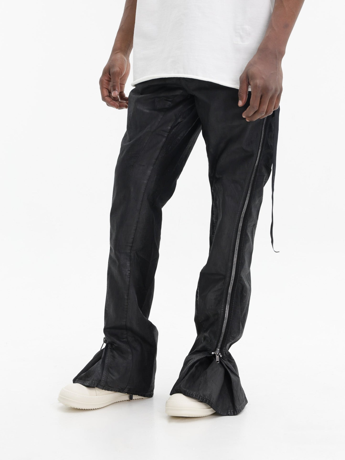 Rick Owens Jeans Zipper Styled  Black