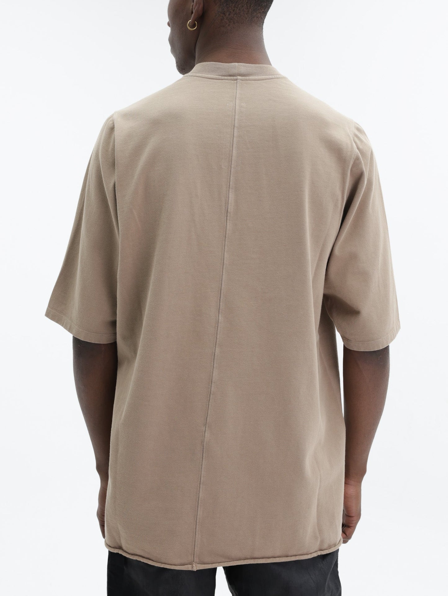 Rick Owens T-Shirt Plain Ribneck Beige