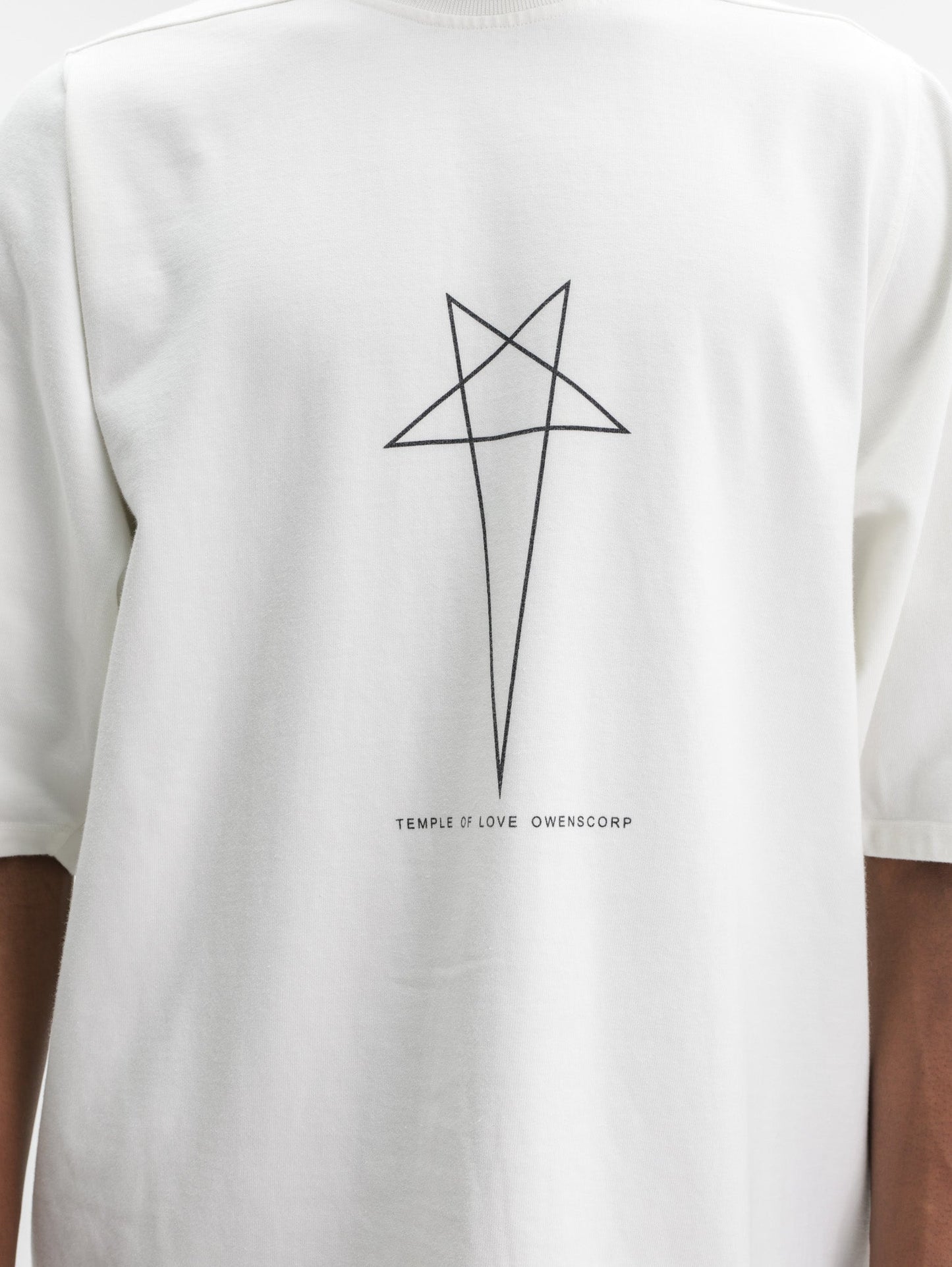 Rick Owens T-Shirt Star Print White