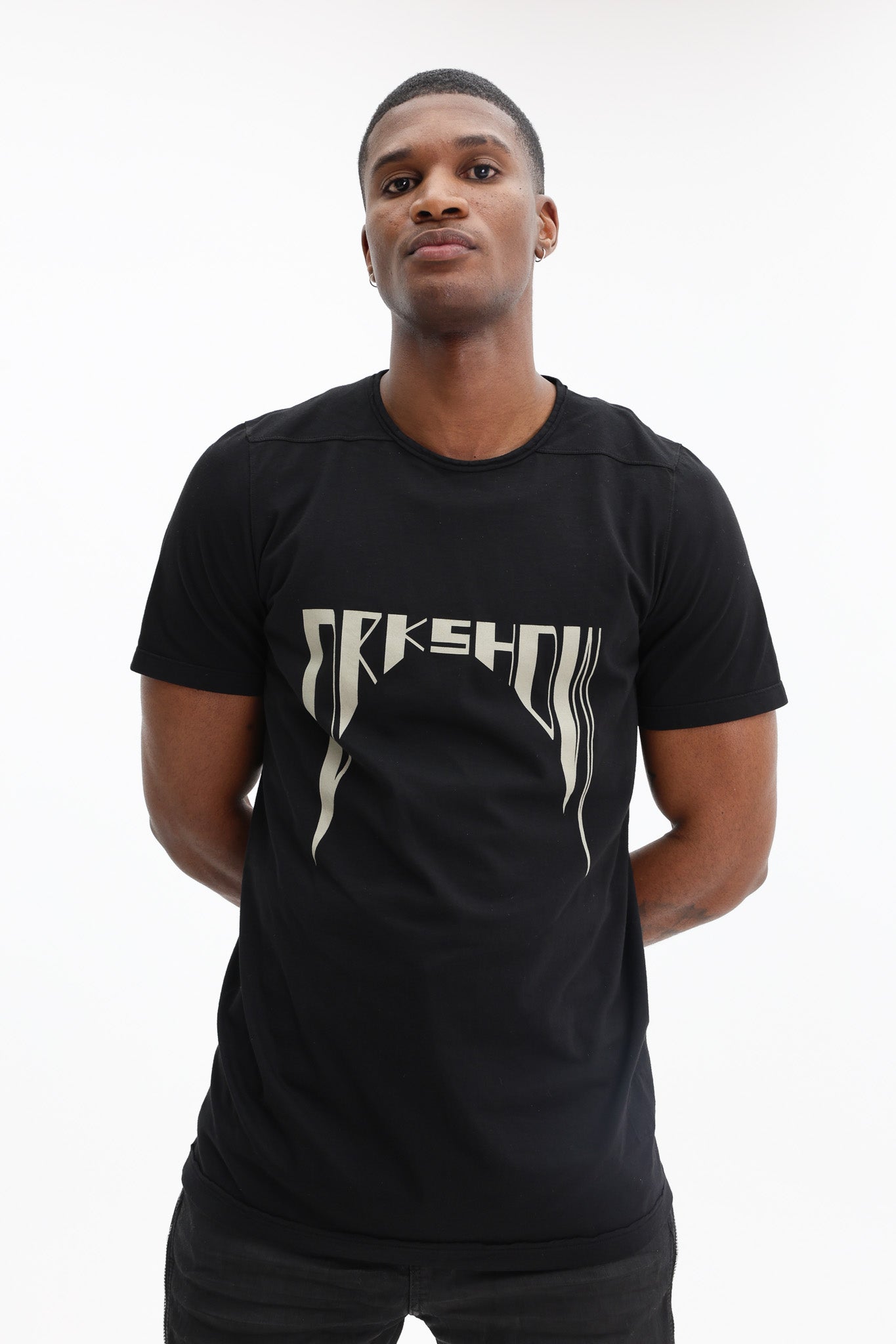 Rick Owens T-Shirt Level T Black-Pearl