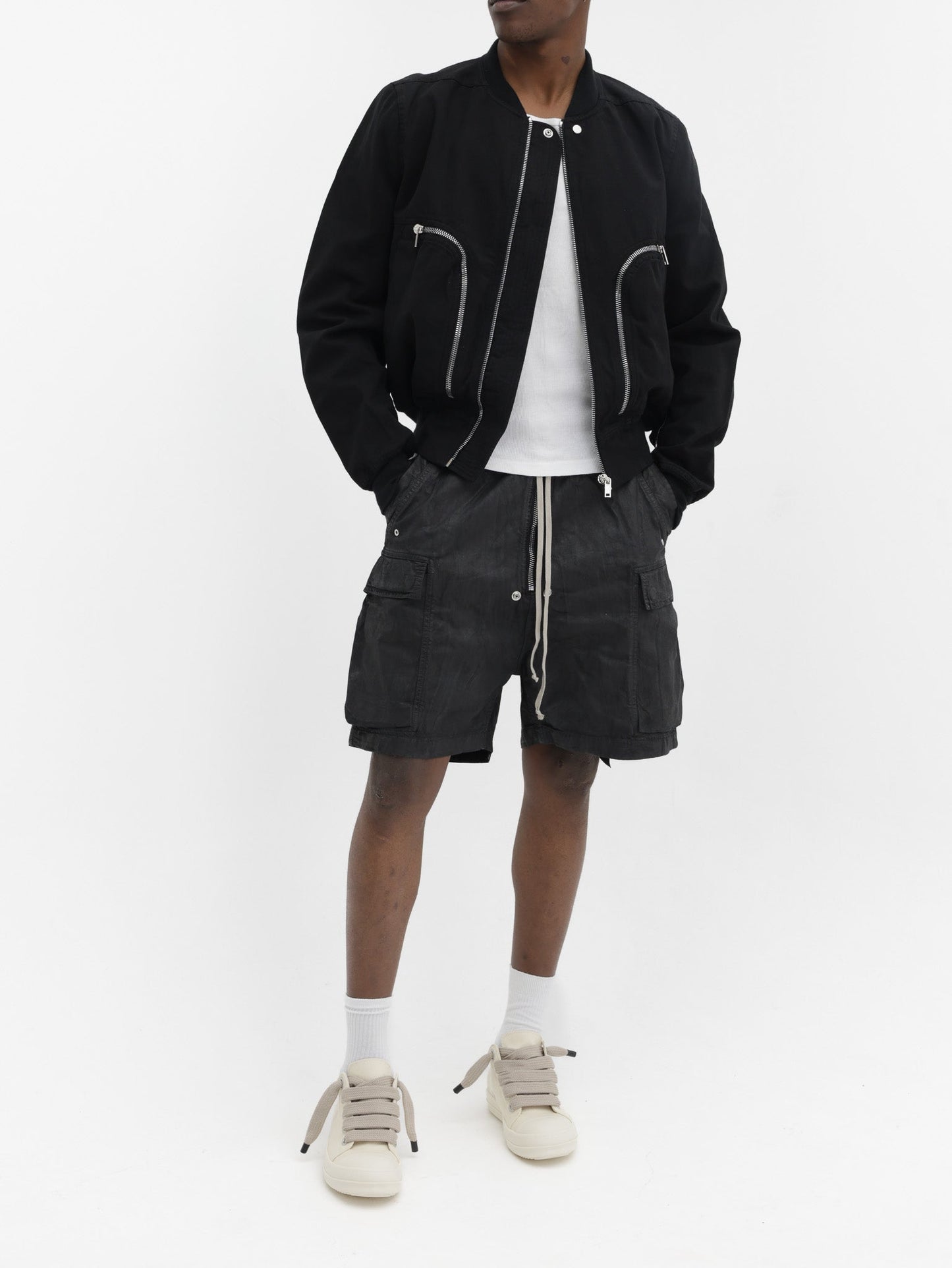 Rick Owens Shorts Draw String  Black
