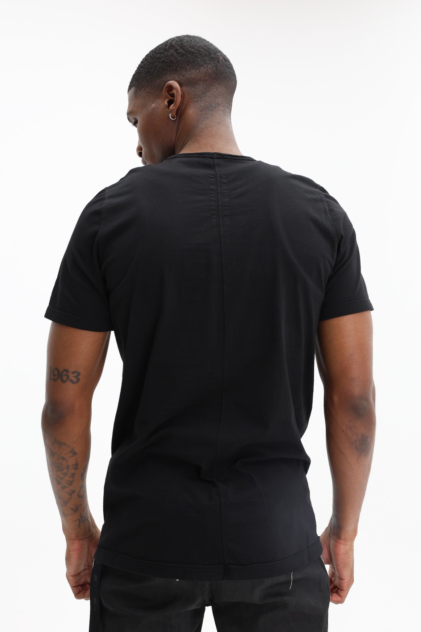 Rick Owens T-Shirt Level T Black-Pearl