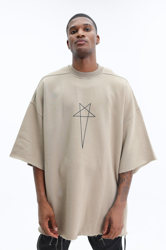 Rick Owens Sweater Tommy T Dirty Pearl-Black