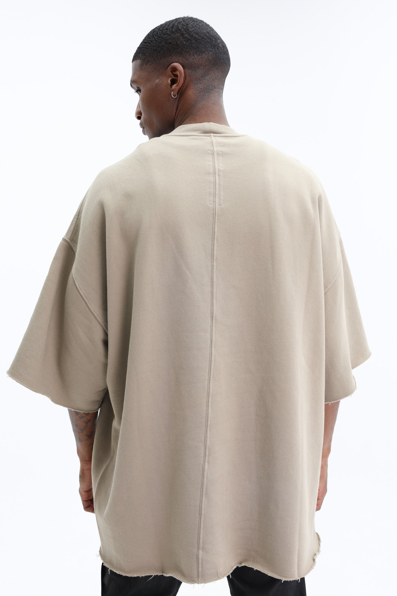 Rick Owens Sweater Tommy T Dirty Pearl-Black