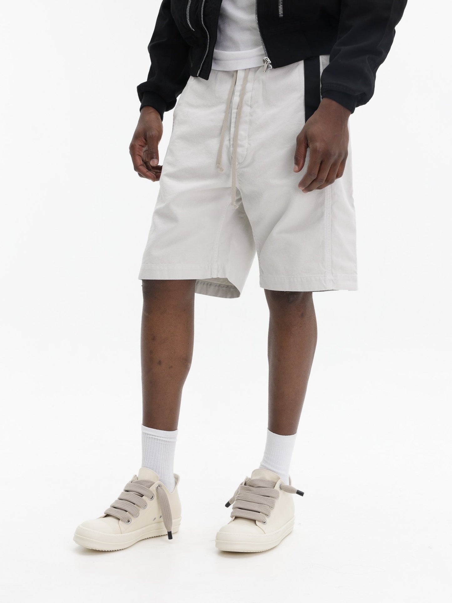 Rick Owens Shorts Draw String  White