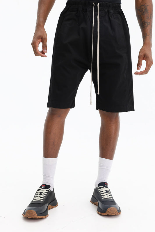 Rick Owens Shorts Woven Pusher Black