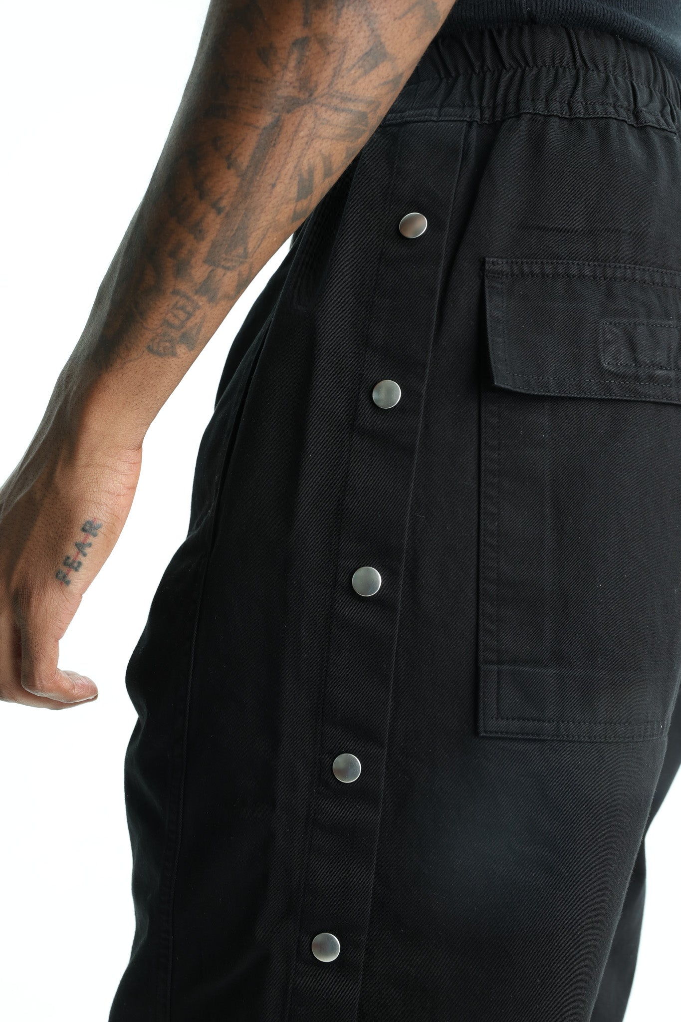 Rick Owens Shorts Woven Pusher Black
