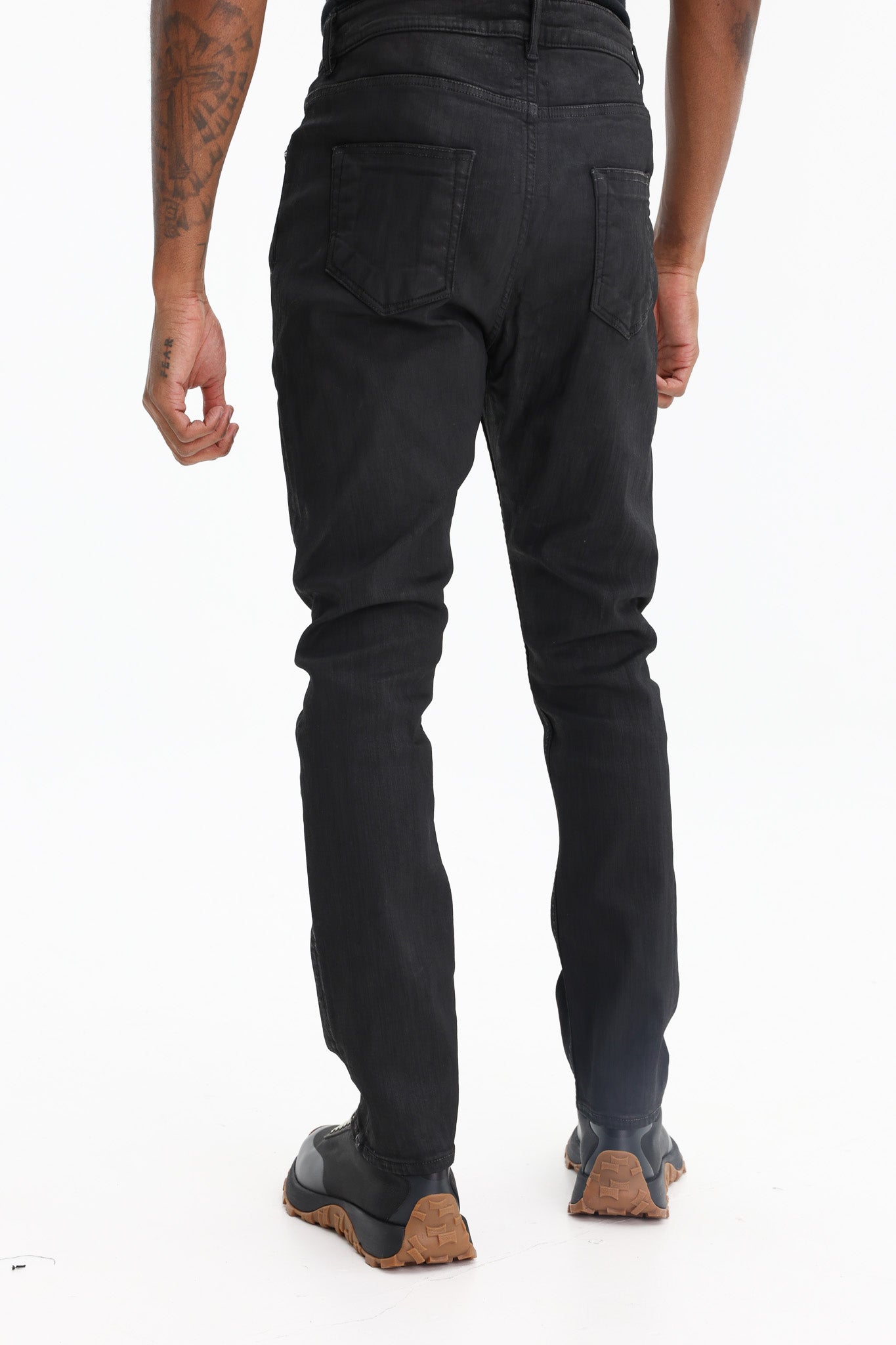 Rick Owens Jeans Detroit Cut Black Wax