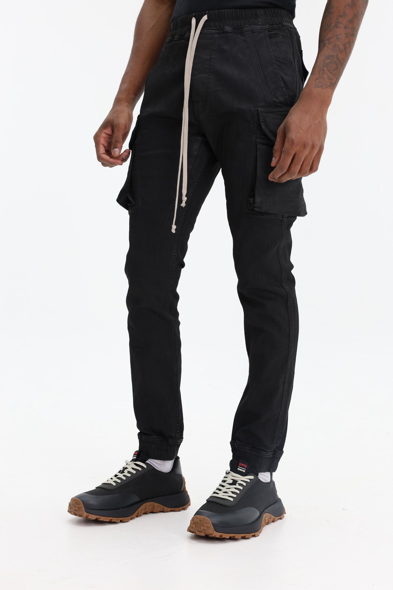 Rick Owens Jeans Mastodon Cut Black Wax