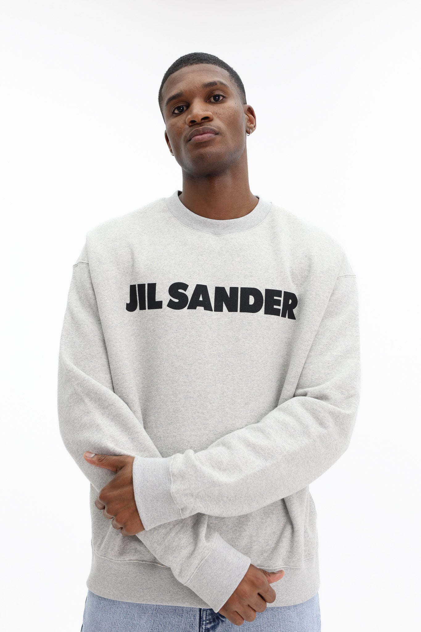 Jil Sander Sweater Bold Logo Grey