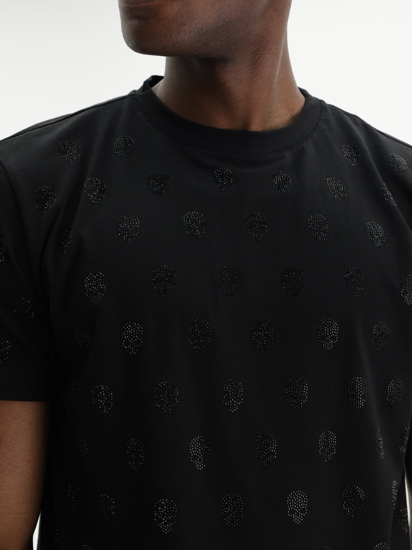 John Richmond T-Shirt Dotted Glitter Black