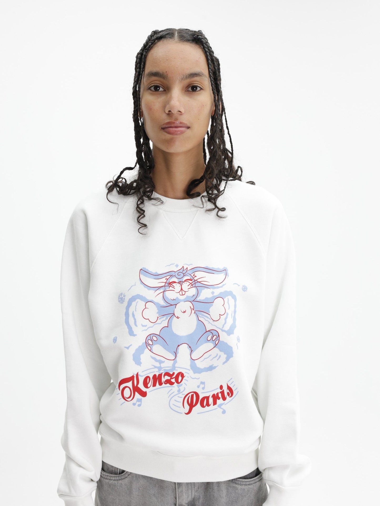 Kenzo Sweatshirt  Knitted Cotton Off White
