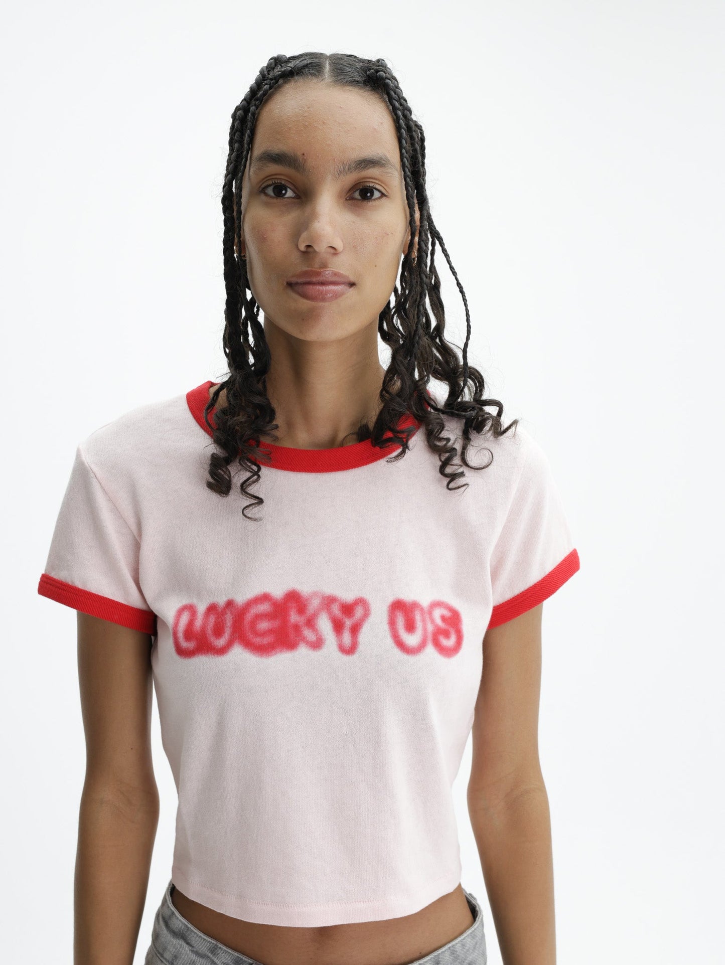Kenzo T-Shirt Crewneck Cropped Pink