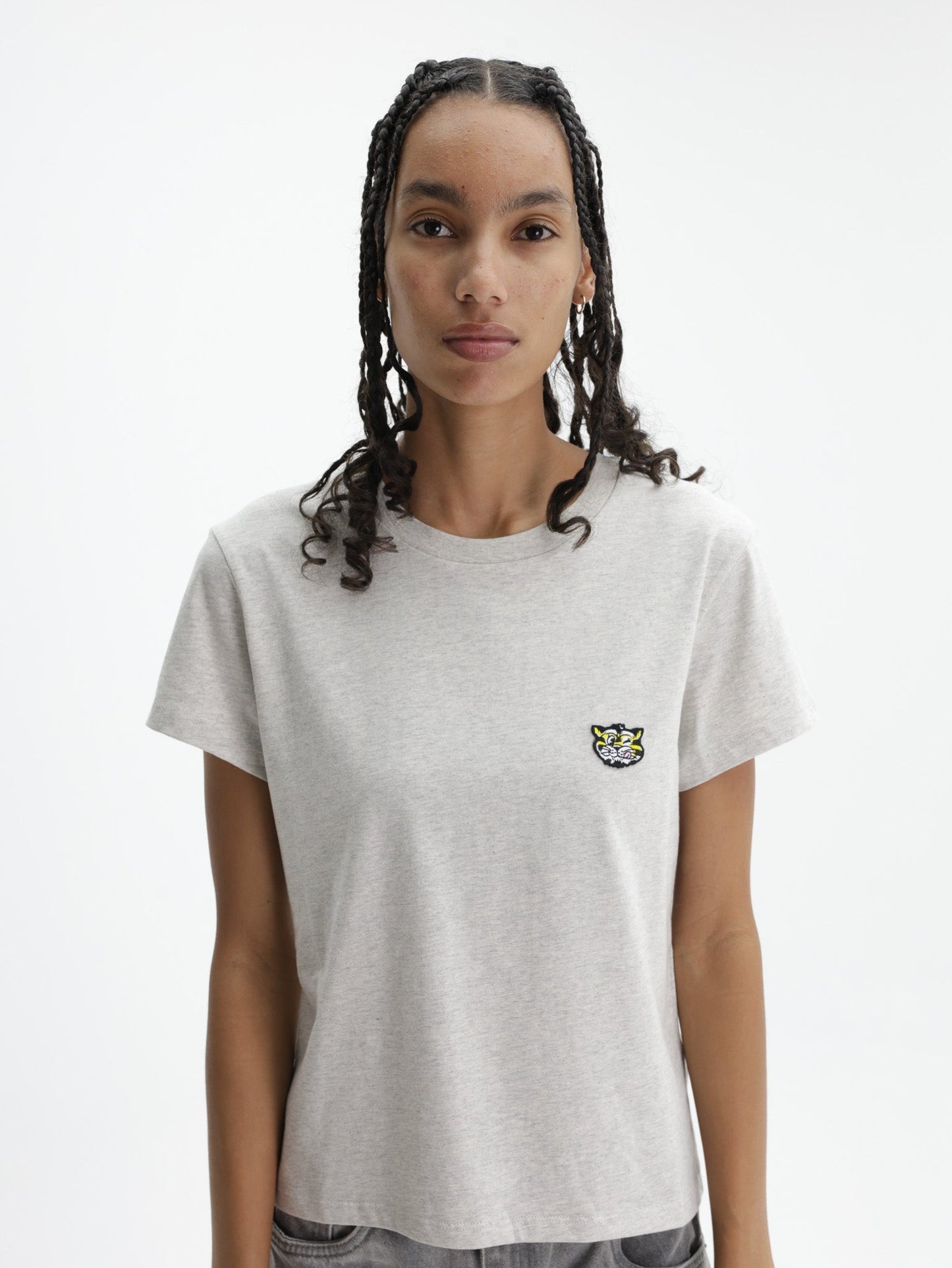 Kenzo T-Shirt Gots Wild Tiger Printed Grey