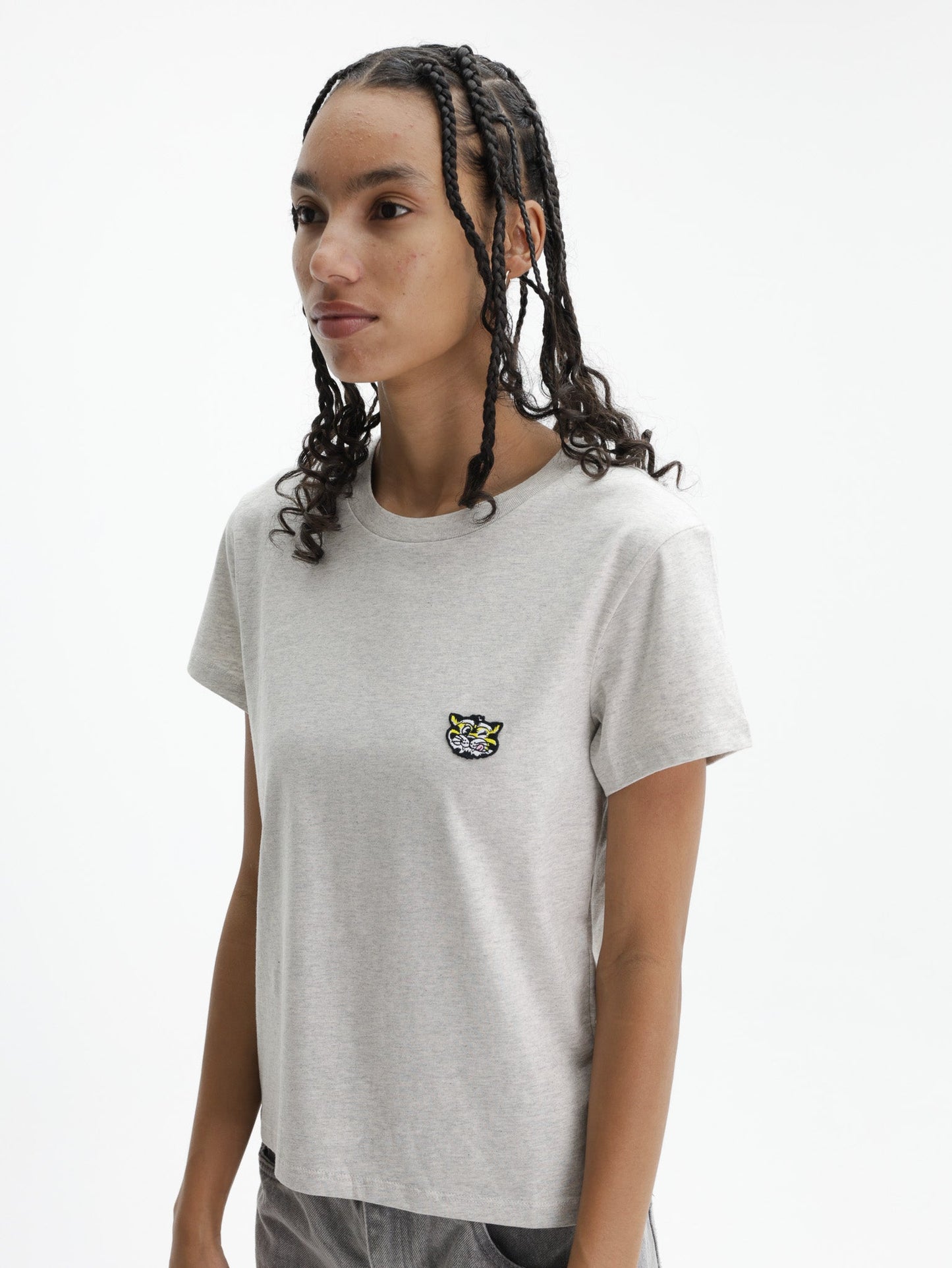 Kenzo T-Shirt Gots Wild Tiger Printed Grey
