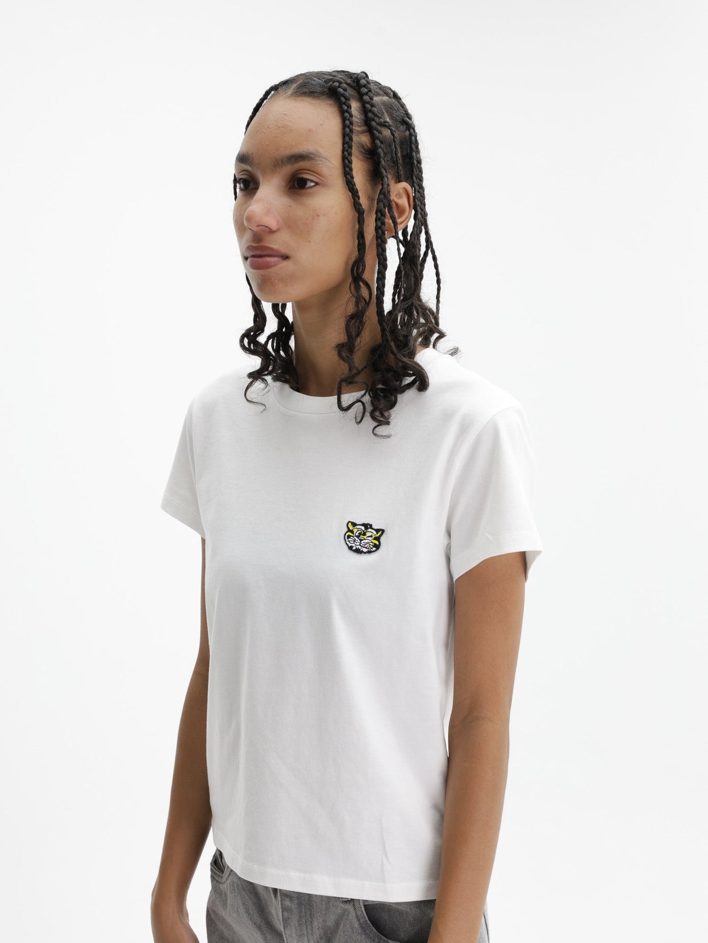 Kenzo T-Shirt Wild Tiger Off White