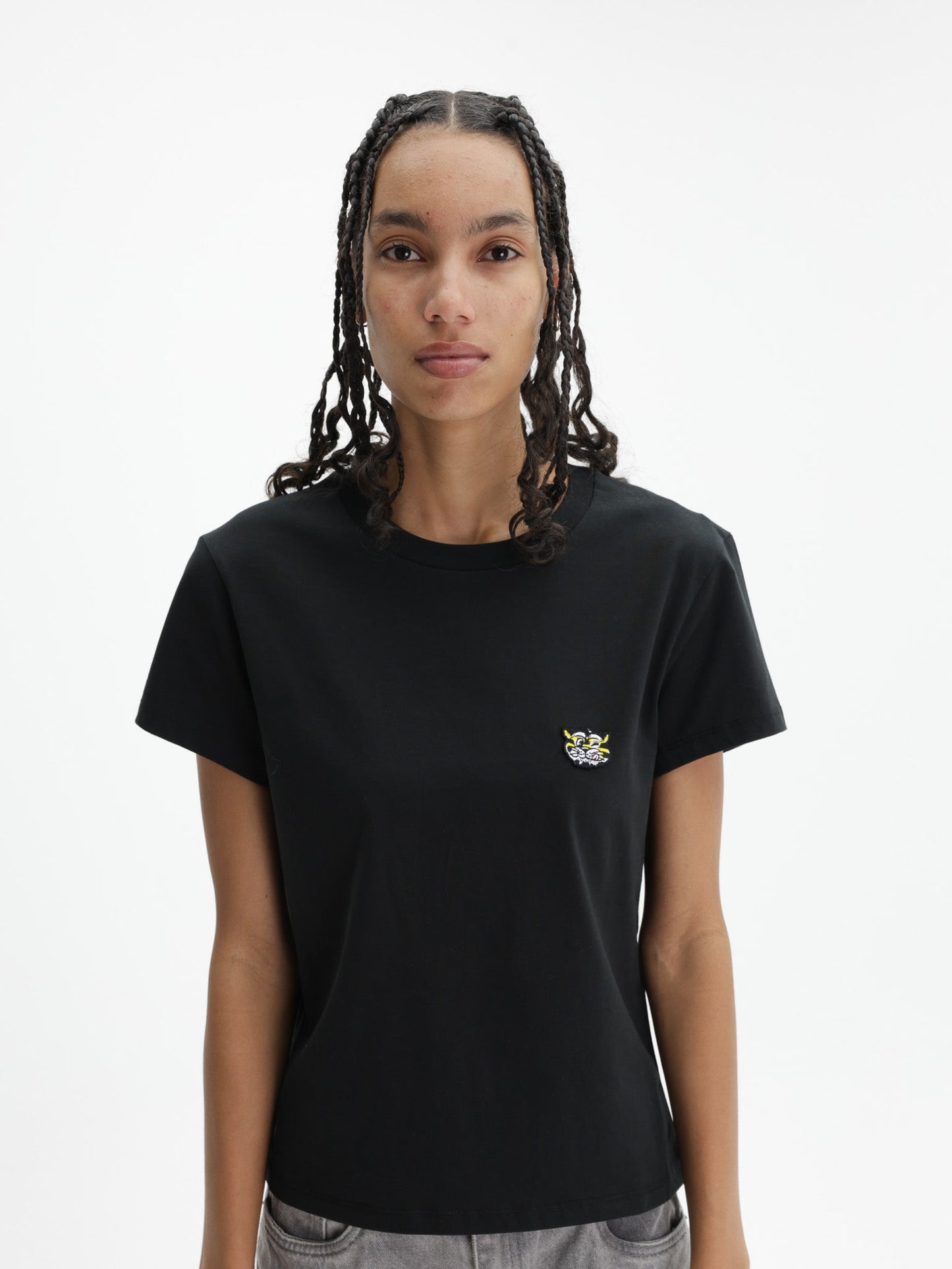 Kenzo T-Shirt Gots Wild Tiger Printed Black