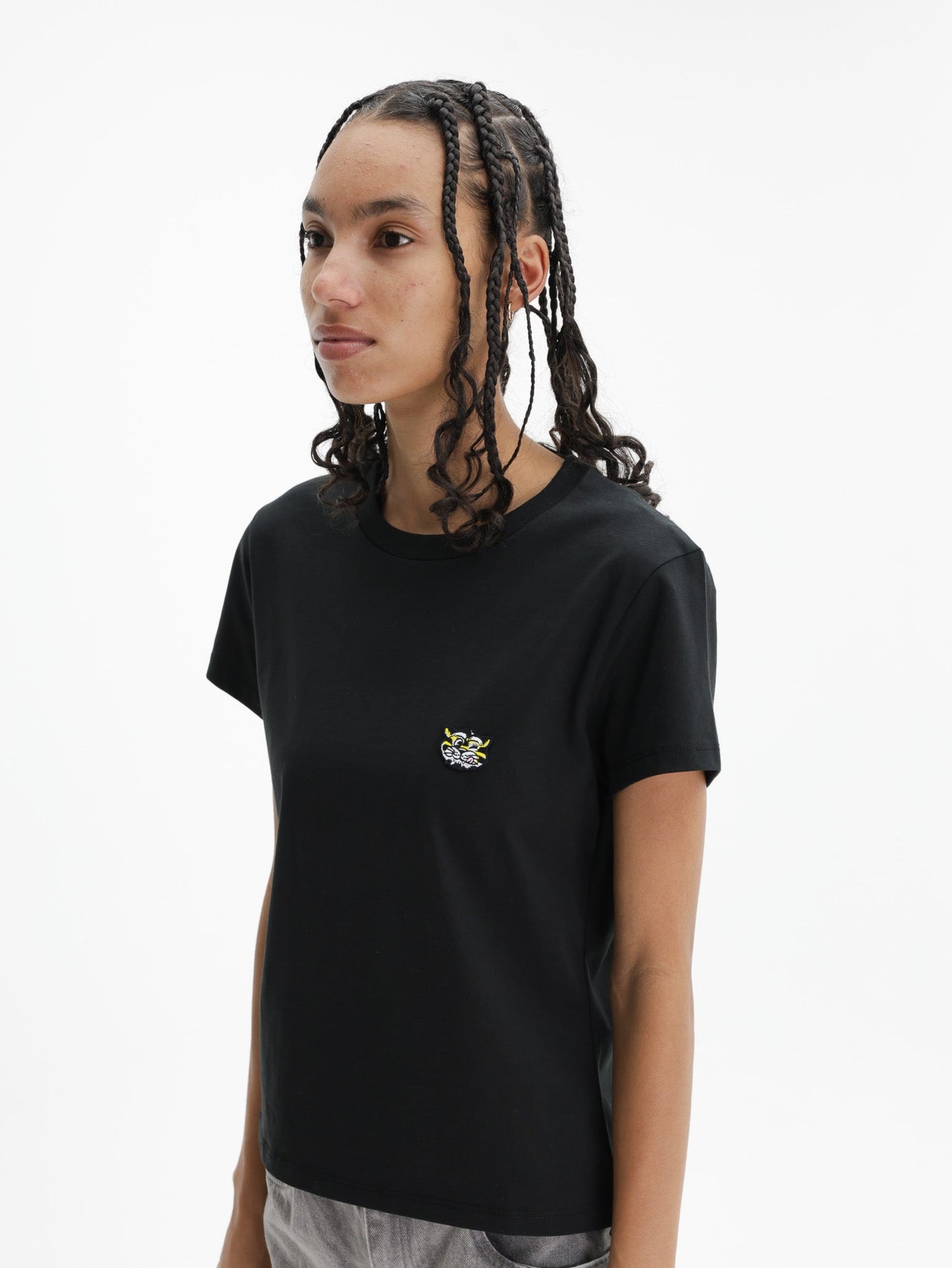Kenzo T-Shirt Gots Wild Tiger Printed Black